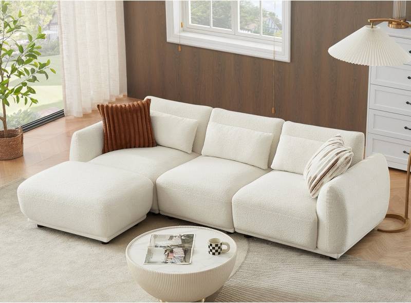 ballyrobert 4 piece upholstered beige withe