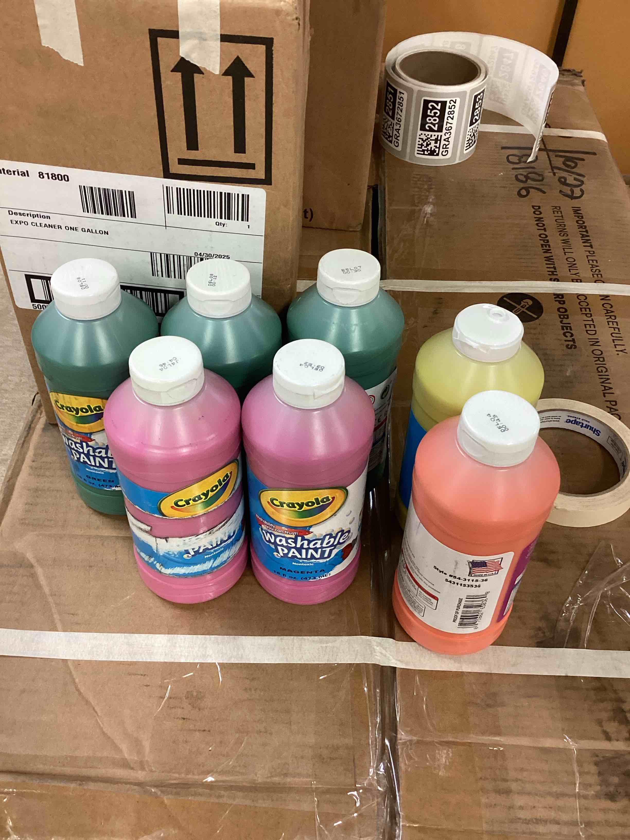 assorted of crayola Paintings.