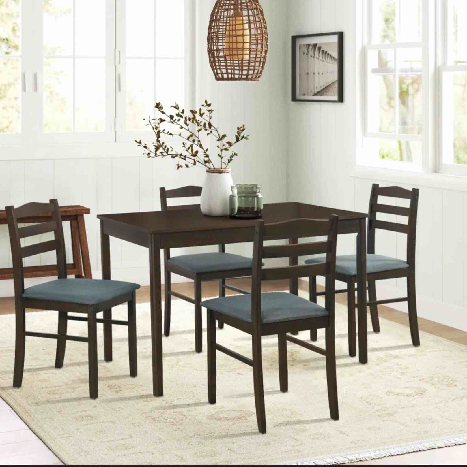 Rhyus rectangular 28.1 L x 45.9 w dining set