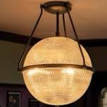 never glass semi flush Mount