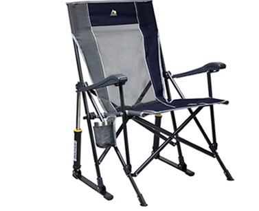 GCI Outdoor RoadTrip Rocker XL Oversized Hard Arm Rocking Camp Chair