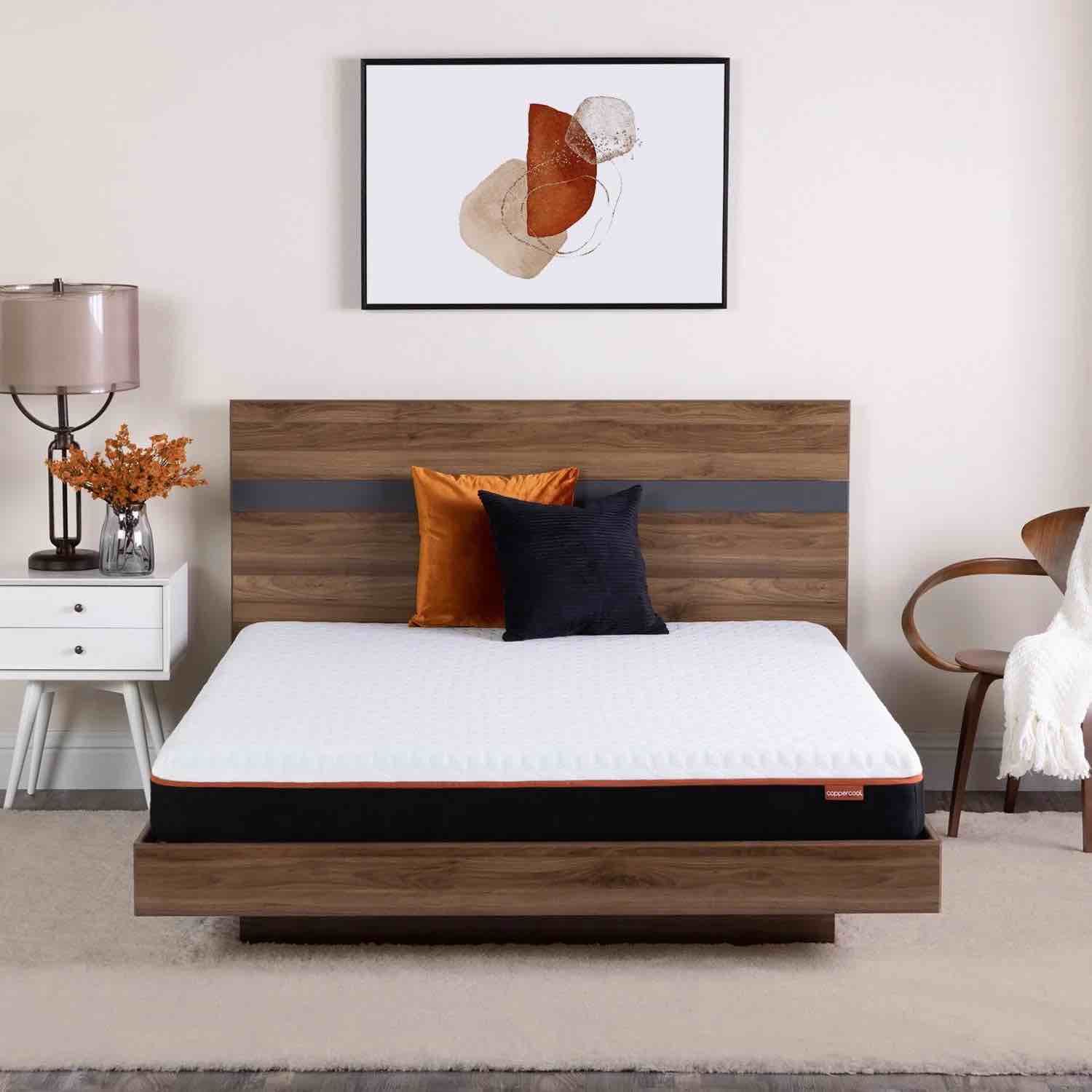 coppercool select 8" cooling gel memory foam mattress, full