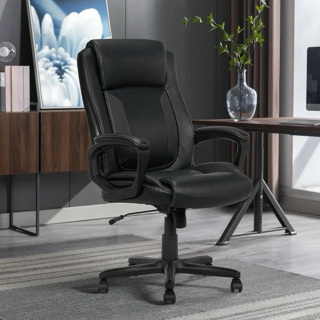 serta mid-back office chair with mesh accents and memory foam