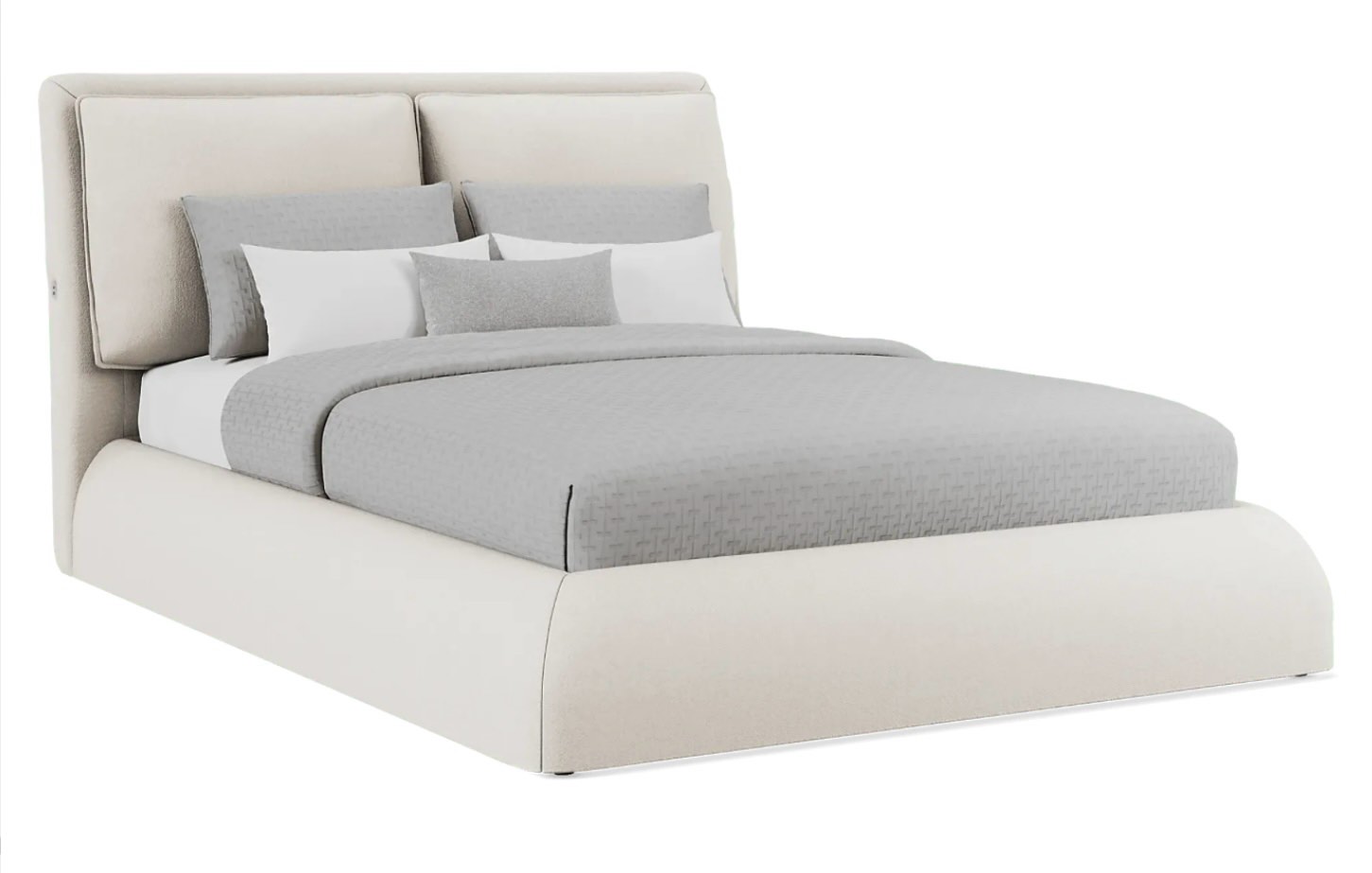 White Queen Upholstered Bed N757P331587W