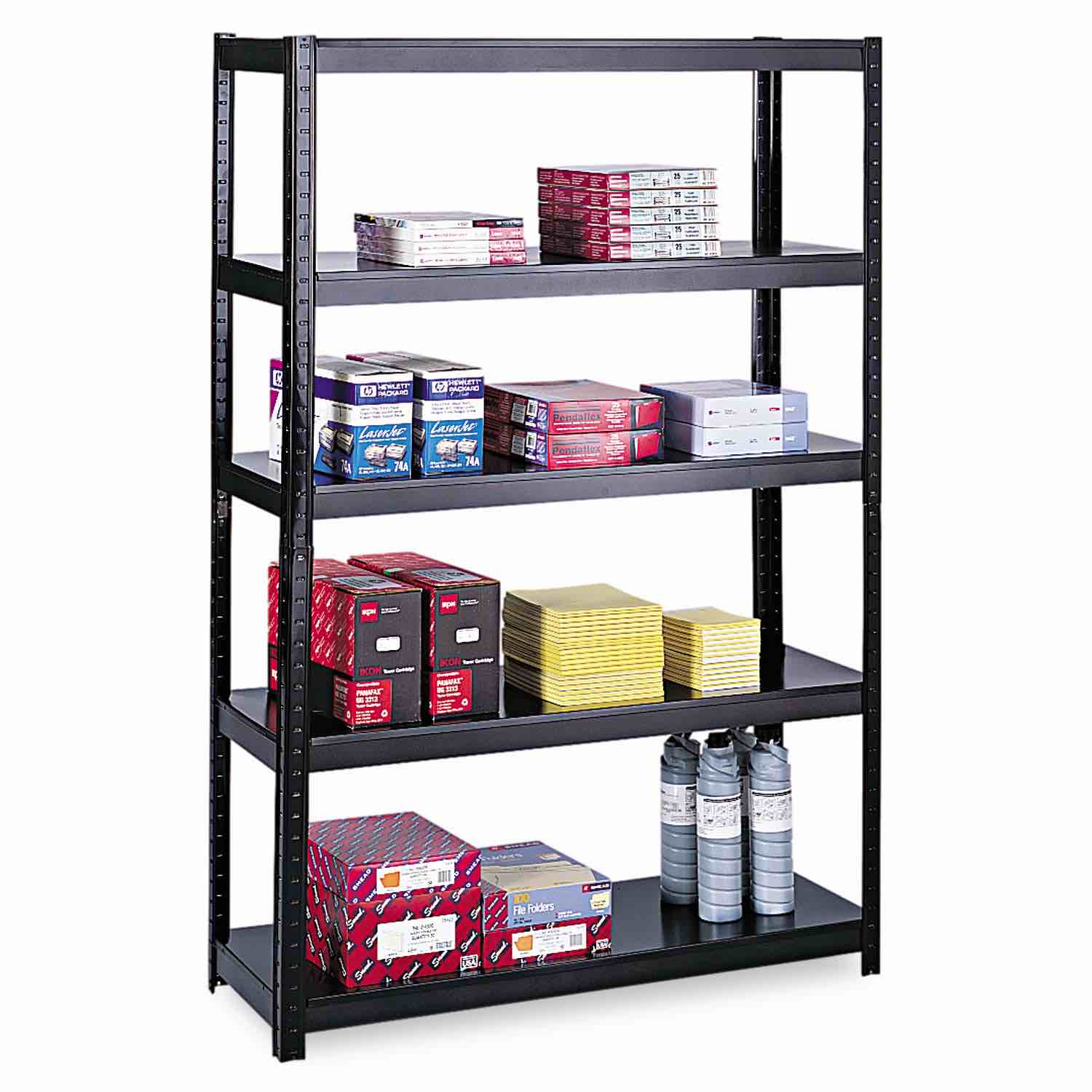 5-Shelf Steel Shelving, Black SDF02-24118863210