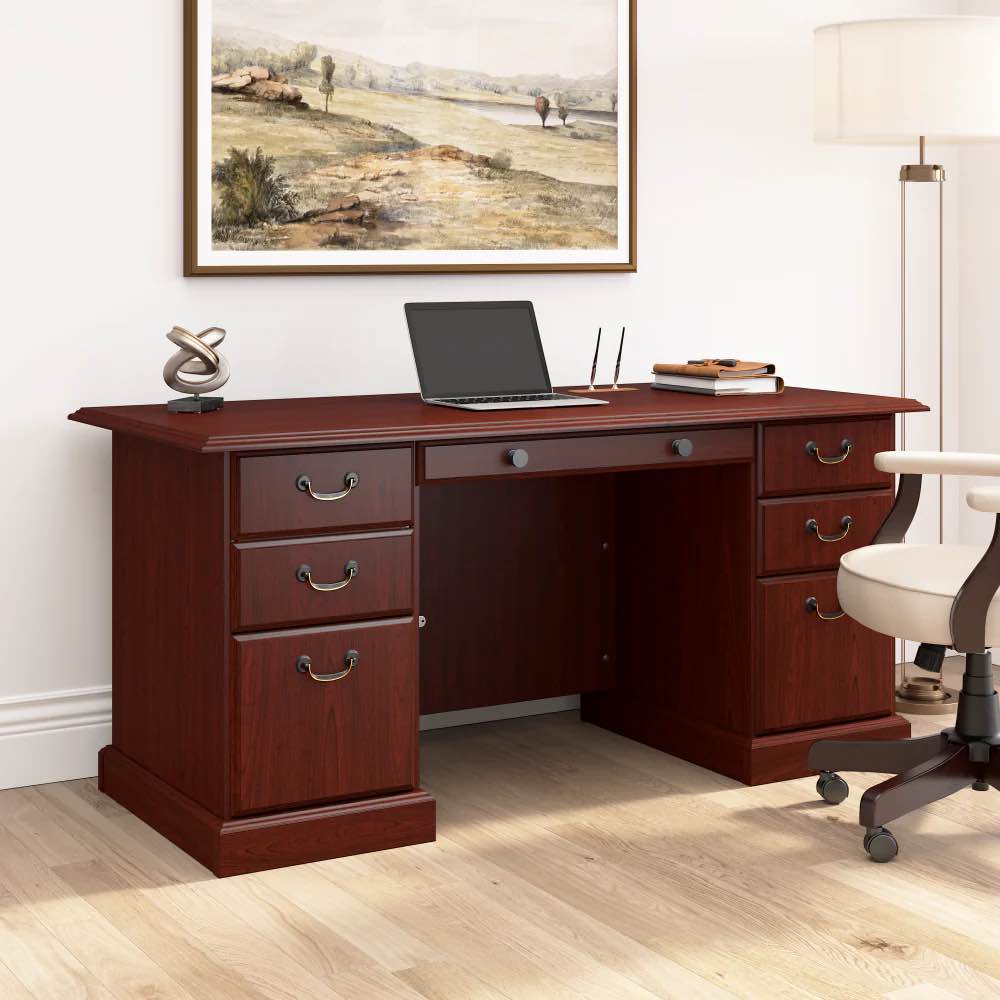 Arlington Executive Desk with Drawers WC65566-03
