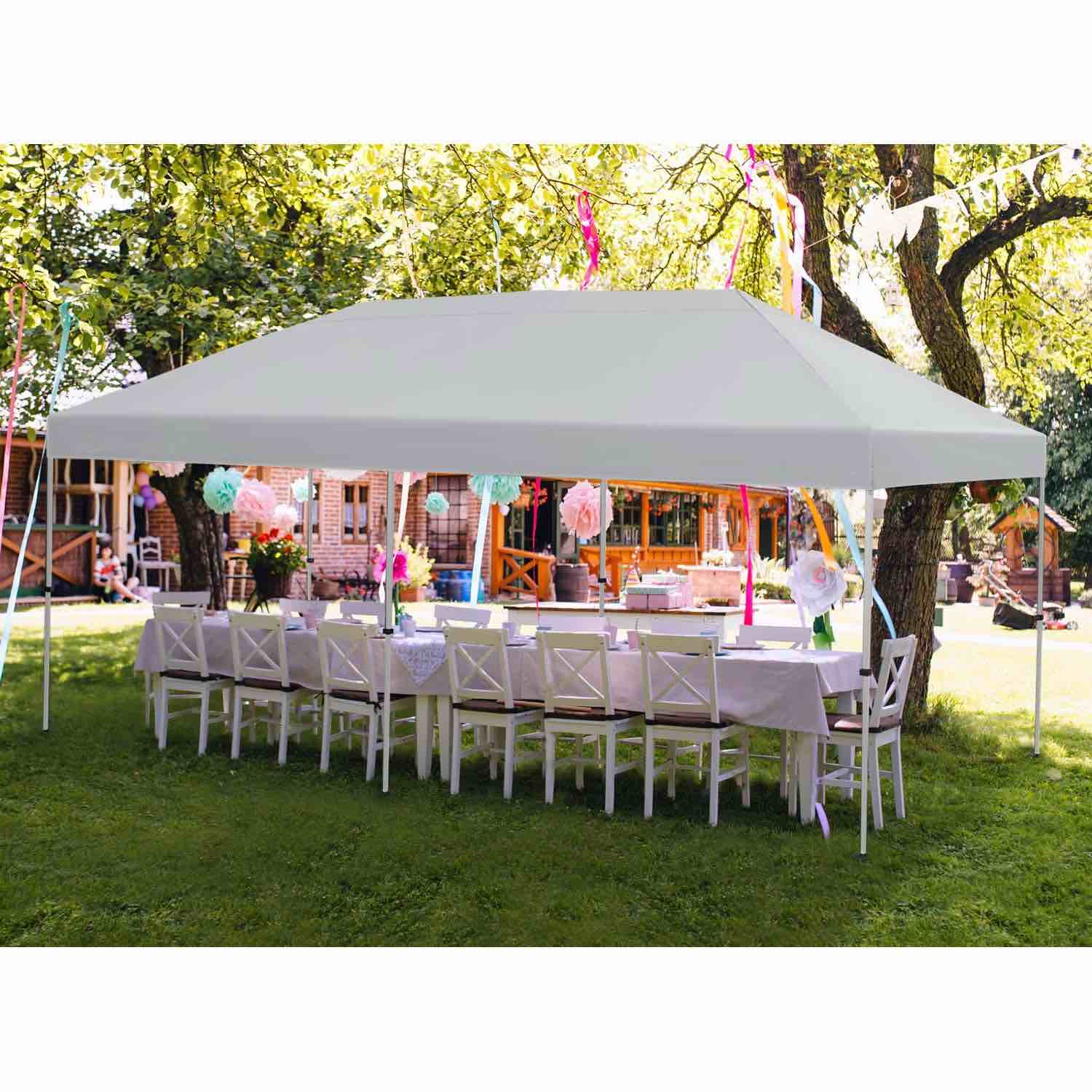 member's mark 10x20 easylift steel framed instant canopy, white