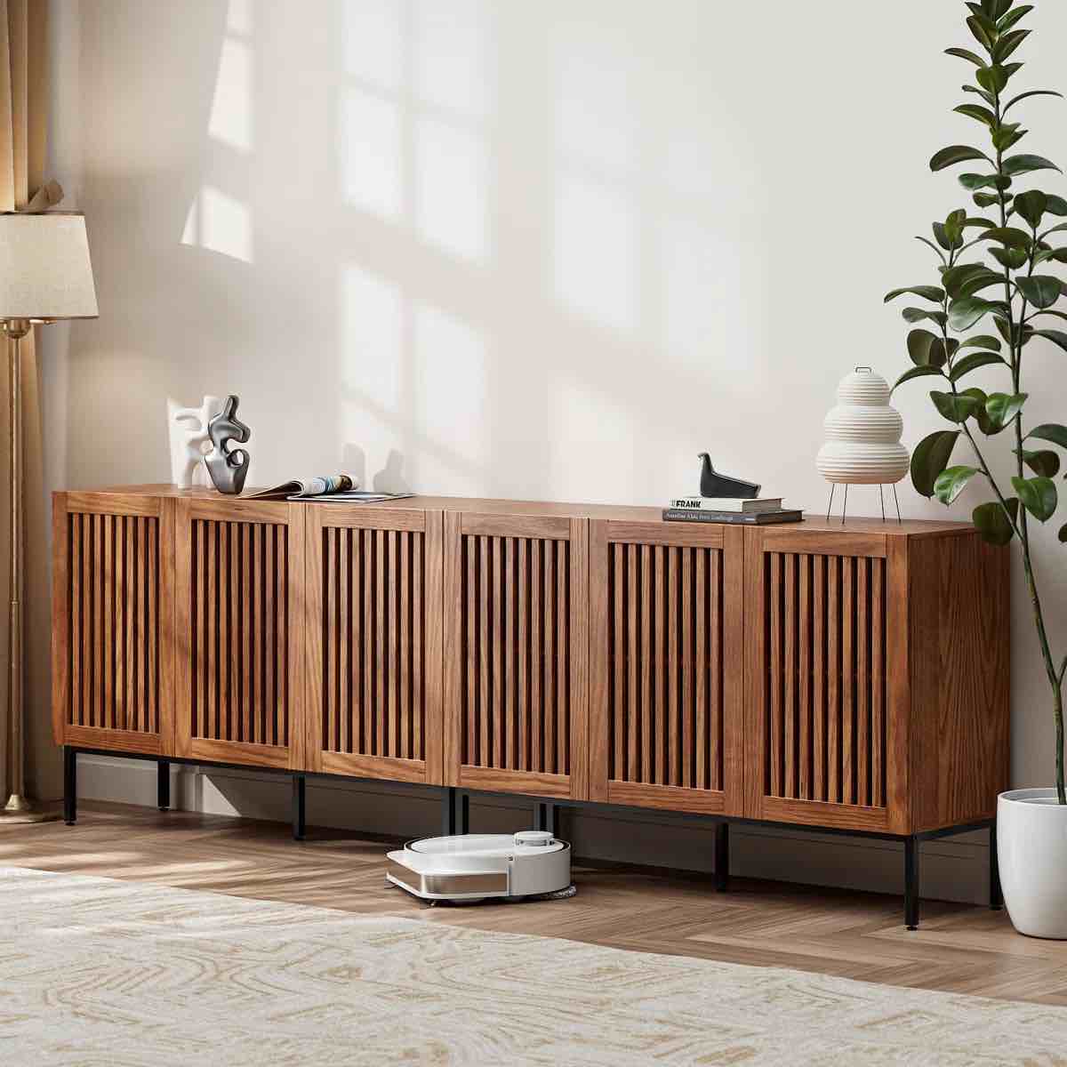 SEE DESCRIPTION Set of 2,3Door Accent Storage Cabinet with Doors and Adjustable Shelf, Freestanding Buffet Cabinet, Modern Sideboard Buffet Cabinet for Living Room, Dining Room, Kitchen, Hallway By Millwood Pines