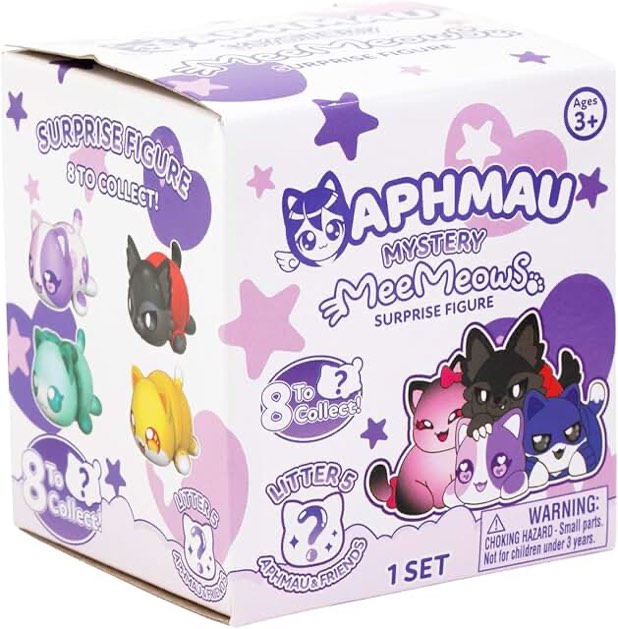 Aphmau 6” MeeMeow Mystery Plush – Series 6; YouTube Gaming Channel, Blind Box, 1 of 10 Possible, Friends MeeMeows, Official Merch