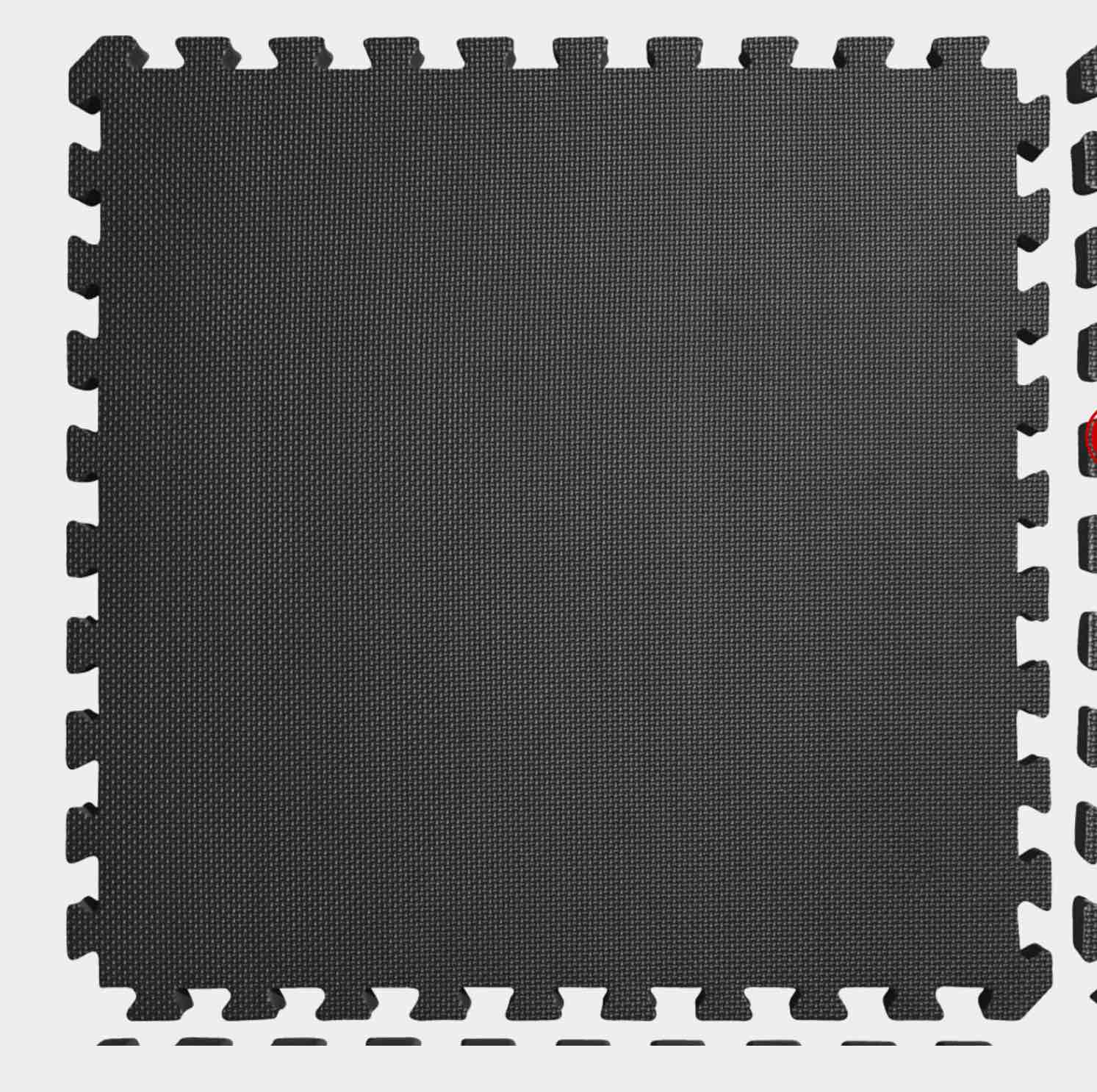 Puzzle Exercise Mat with EVA Foam Interlocking Tiles for MMA, Exercise, Gymnastics and Home Gym Protective Flooring, 1/2" Thick, 36 Square Feet, Black