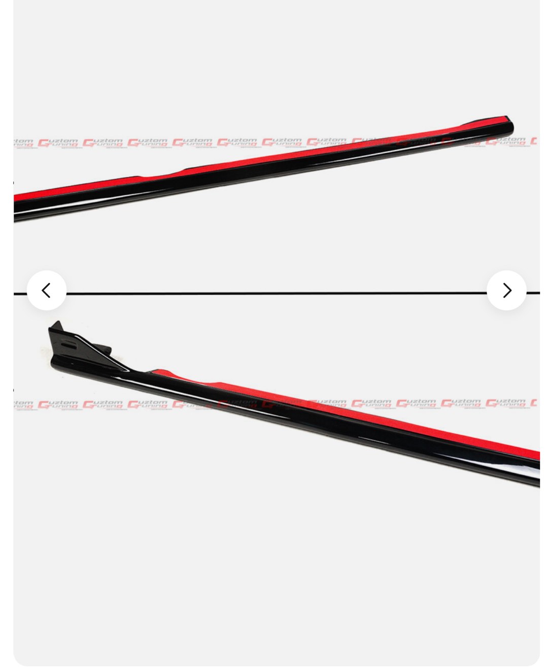 For 10-14 Subaru Legacy 5th Gen BM JDM ST Style Gloss Black Side Skirt Extension ( pack 2) - SIMILAR TO THE STOCK 