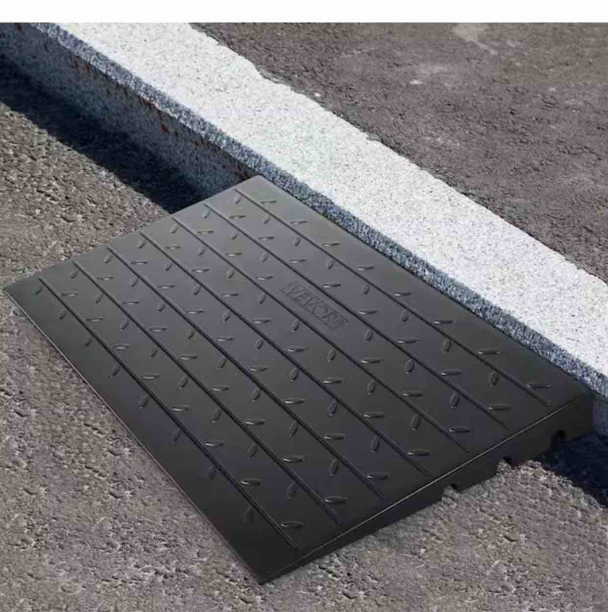 Rubber Threshold Ramp 2,202 lbs. Load Cap Threshold Ramp Doorway 3 inch  