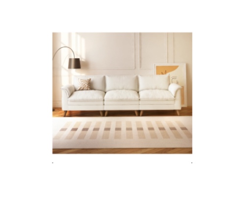 Vicluke 89" Modular Cloud Couch Sectional Sofa, I Shape Deep Sectional Sofa Port, Storage Pockets for Living Room, Apartment, Office (1- Beige)