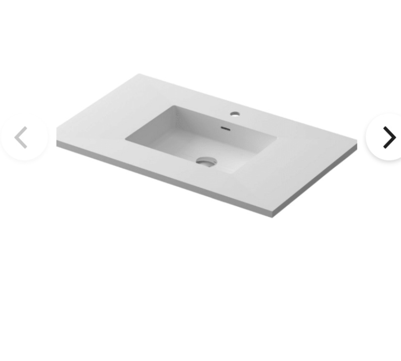  Miseno Forever 36" Solid Surface Vanity Top