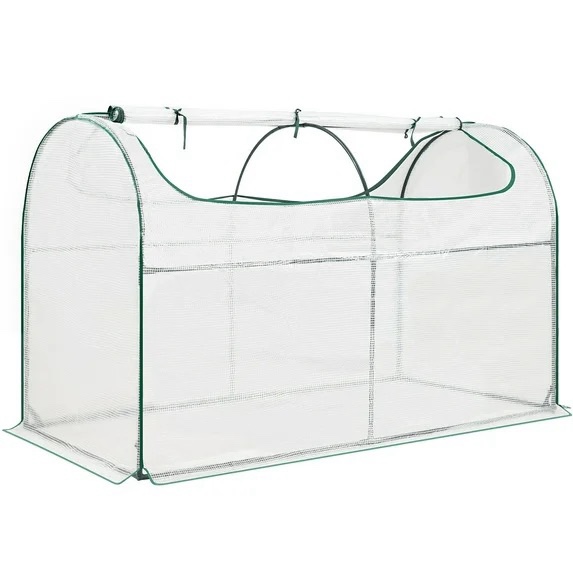 Land Guard  Greenhouse for Oval? Elevated Bottom, Roll-up Zippered Window Waterproof UV-Resistant Hot House for Indoor Outdoor Garden unknown The size 