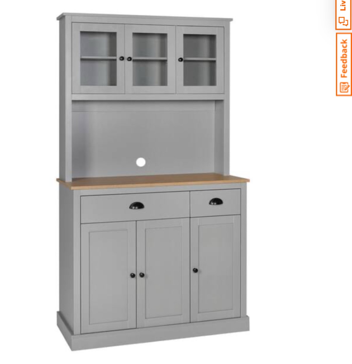 71 in. H Grey Kitchen Storage Pantry Storage Cabinet Closet with Doors and Adjustable Shelves