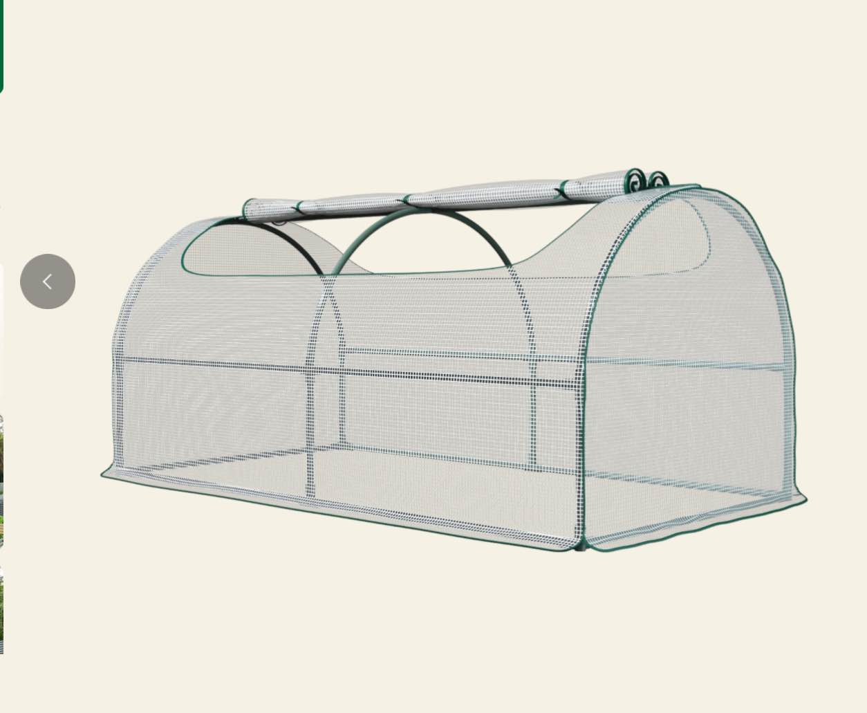  6×3×2ft Oval Greenhouse for Galvanized Raised Garden Bed Similar To The Stock 