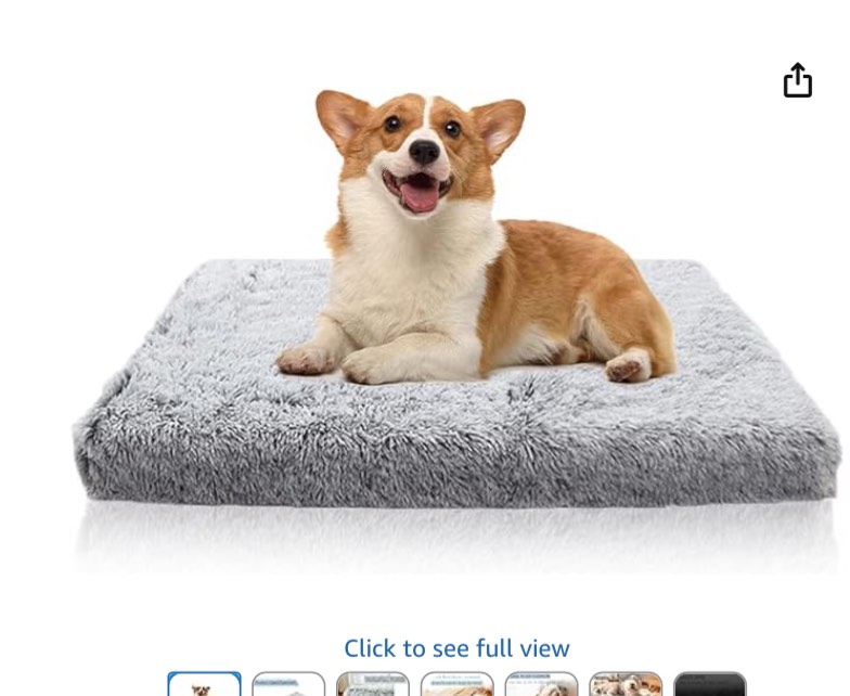 Washable Dog Bed Mat Reversible Dog Crate Pad Soft Fluffy Pet Kennel Beds Dog Sleeping Mattress for Large Jumbo Dogs - ( Only Cover Size XL ) 