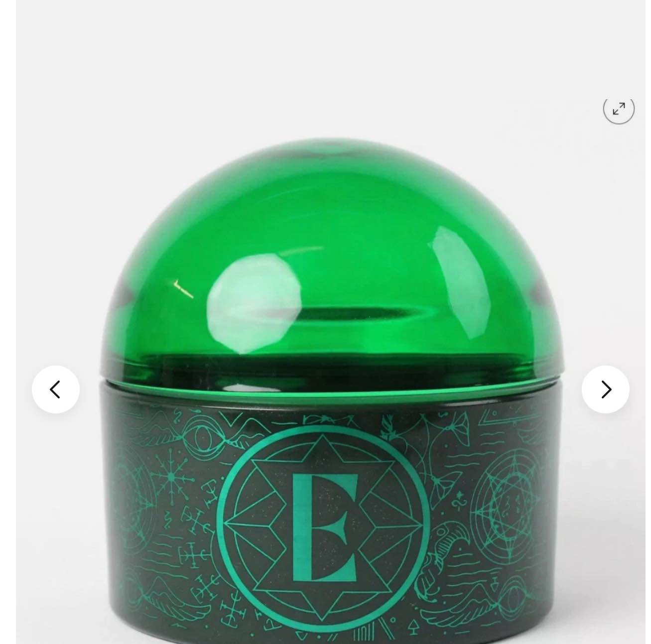 Assorted Sealed Wicked Elphaba Green Bullseye Glass And Essentials Ribbed Round Vase - Room Essentials