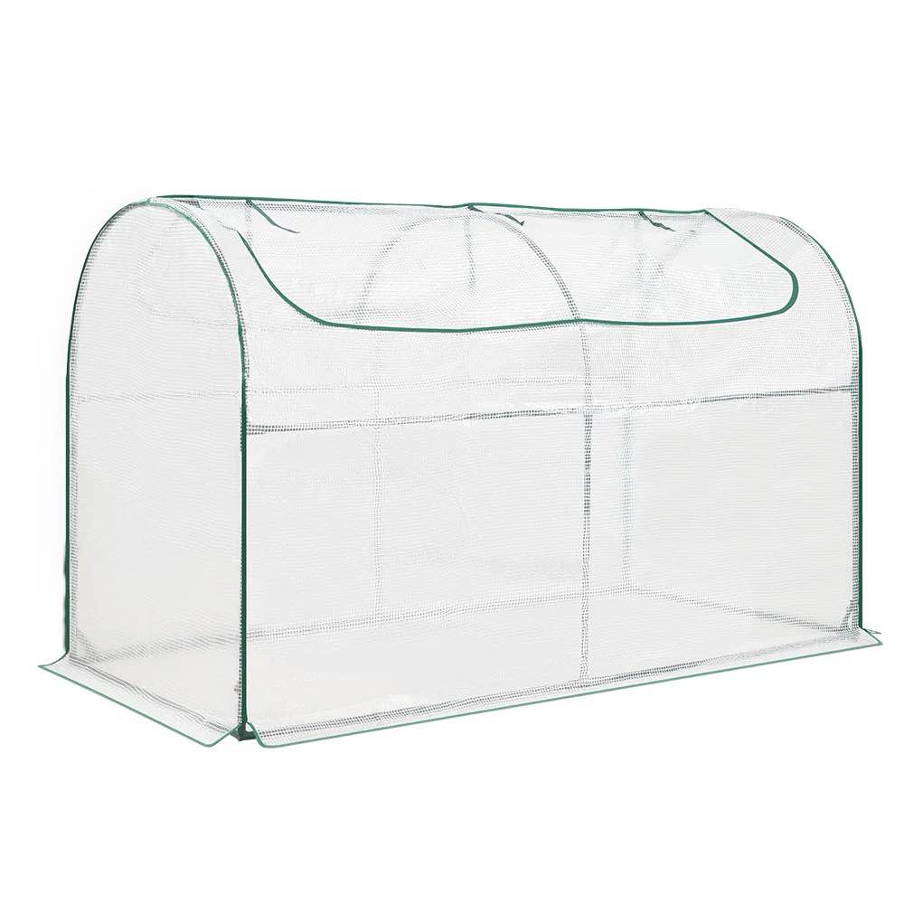 Land Guard 6x3x2ft Greenhouse for Oval? Elevated Bottom, Roll-up Zippered Window Waterproof UV-Resistant Hot House for Indoor Outdoor Garden
