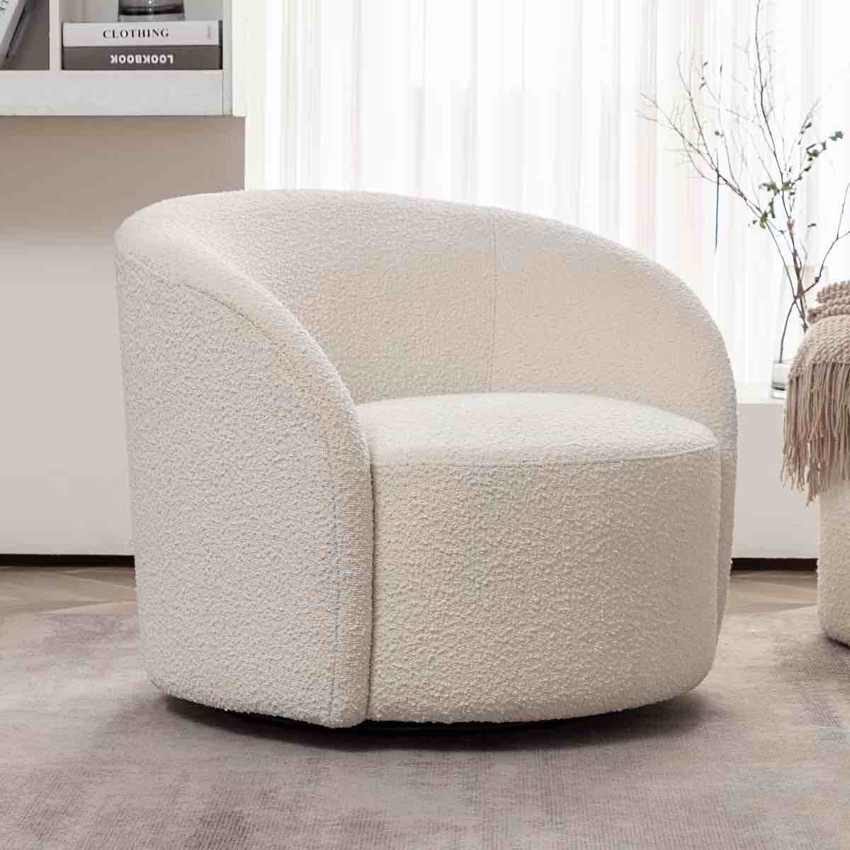 Swivel Barrel Accent Chair