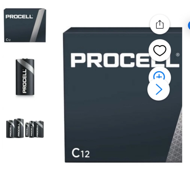 new procell alkaline c batteries, 12/box, c12 batteries 