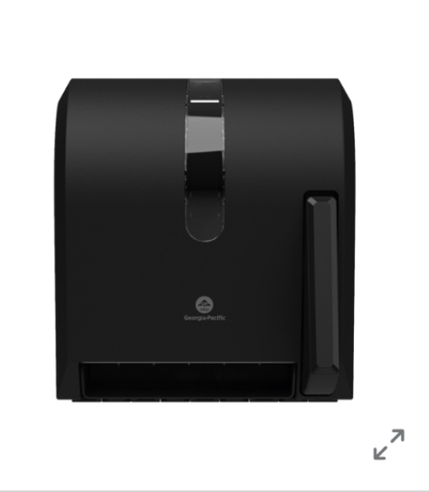 Georgia-Pacific Push Paddle Roll Paper Towel Dispenser by GP PRO, 54338A, Black