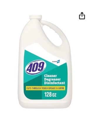 cloroxpro formula 409 cleaner degreaser disinfectant refill, 128 fluid ounces
