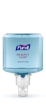 purell brand healthy soap gentle & free foam, fragrance free, 1200 ml hand soap refill for purell es4 manual soap dispenser - 5072-02 - manufactured by gojo, inc.