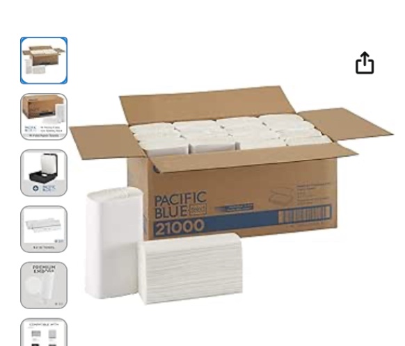 Georgia-Pacific Pacific Blue Select Multifold Premium 2-Ply Paper Towels by GP PRO (Georgia-Pacific),White,21000,125 Paper Towels Per Pack,16 Packs Per Case