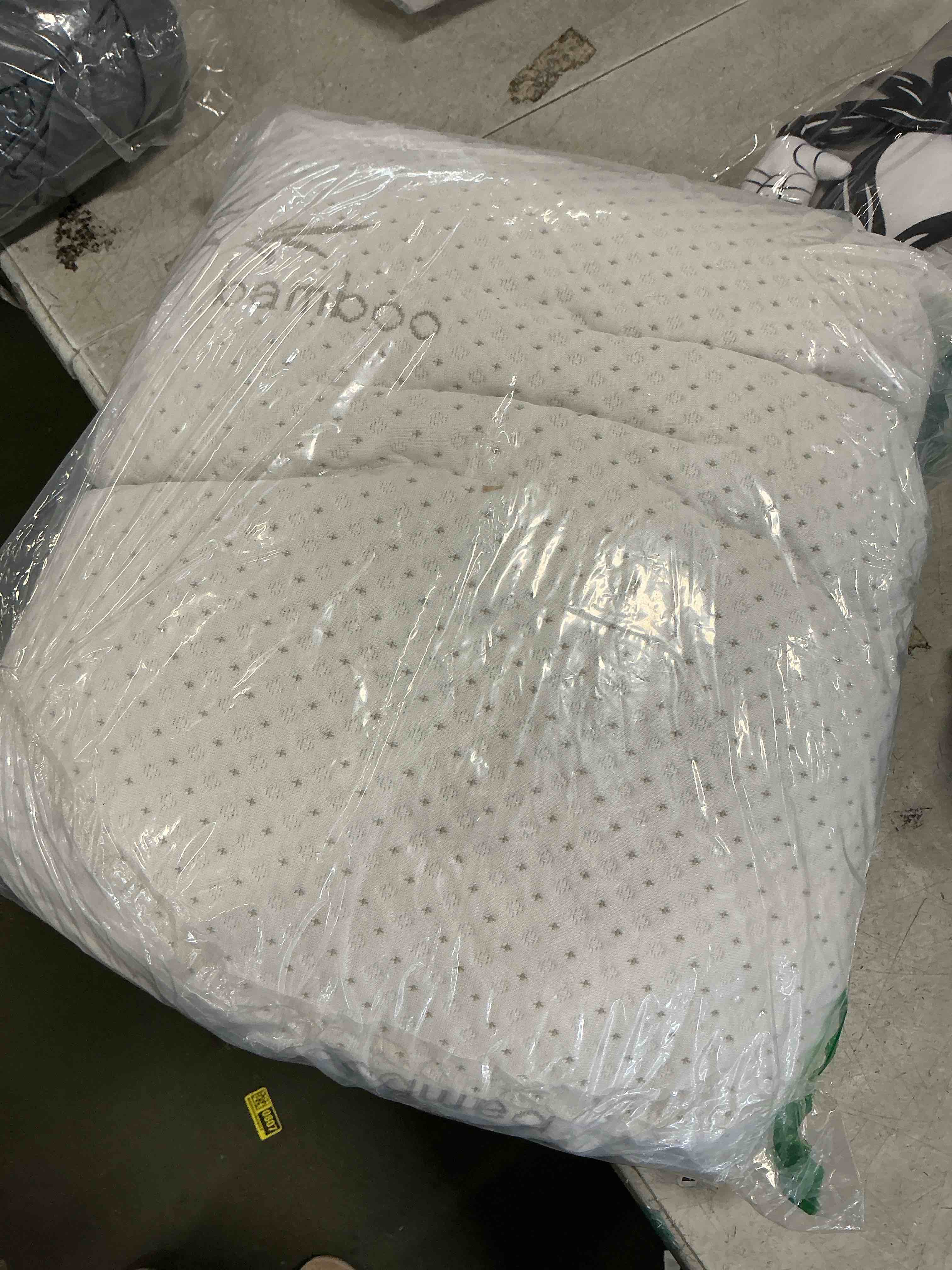 Condition photo showing As Is for Ontel Miracle Shredded Memory Foam Pillow with Viscose from Bamboo Cover, Queen, White