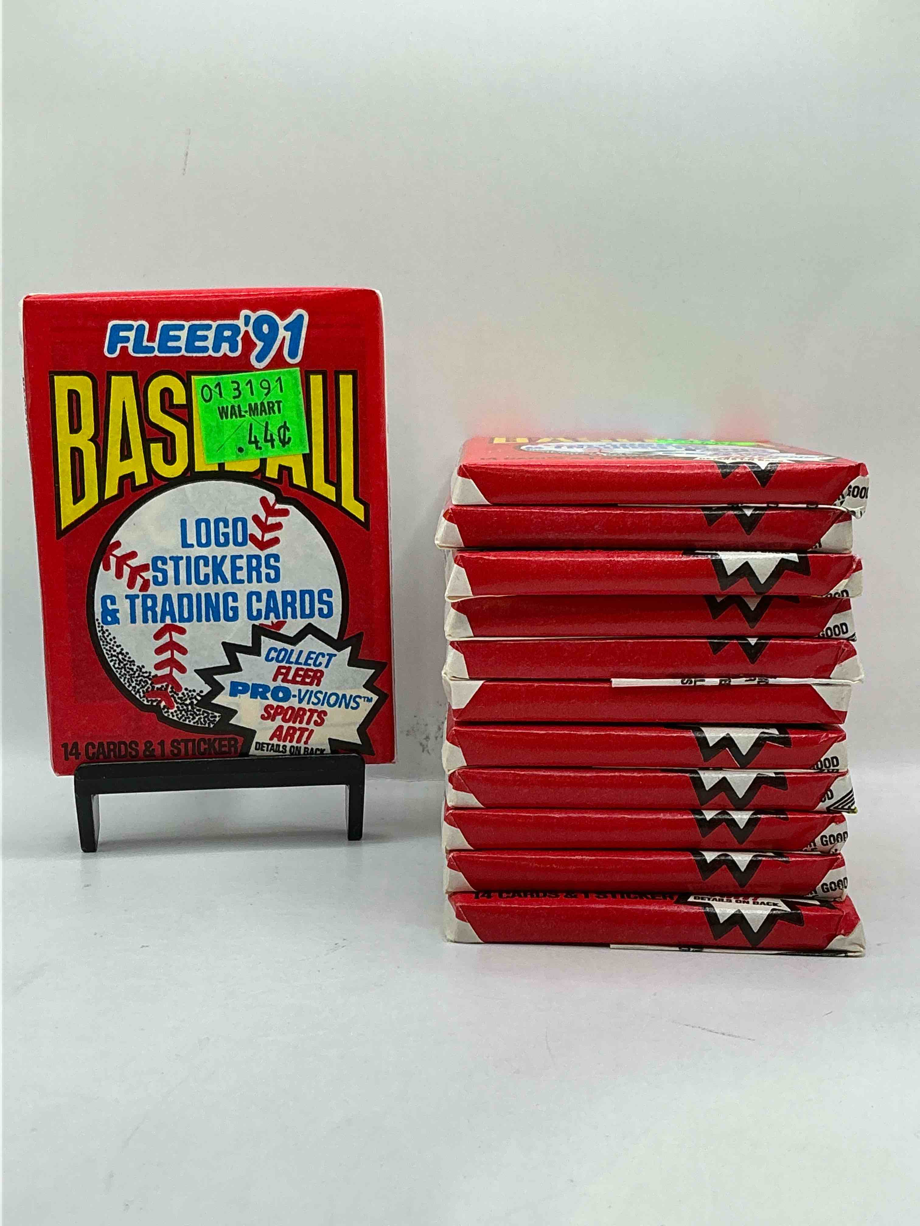 1991 fleer baseball unopened pack, direct from original sealed retail case! search for griffey jr. & barry bonds "generation stars" combo card #710 (psa 10 value $200), nolan ryan, don mattingly & so much more!