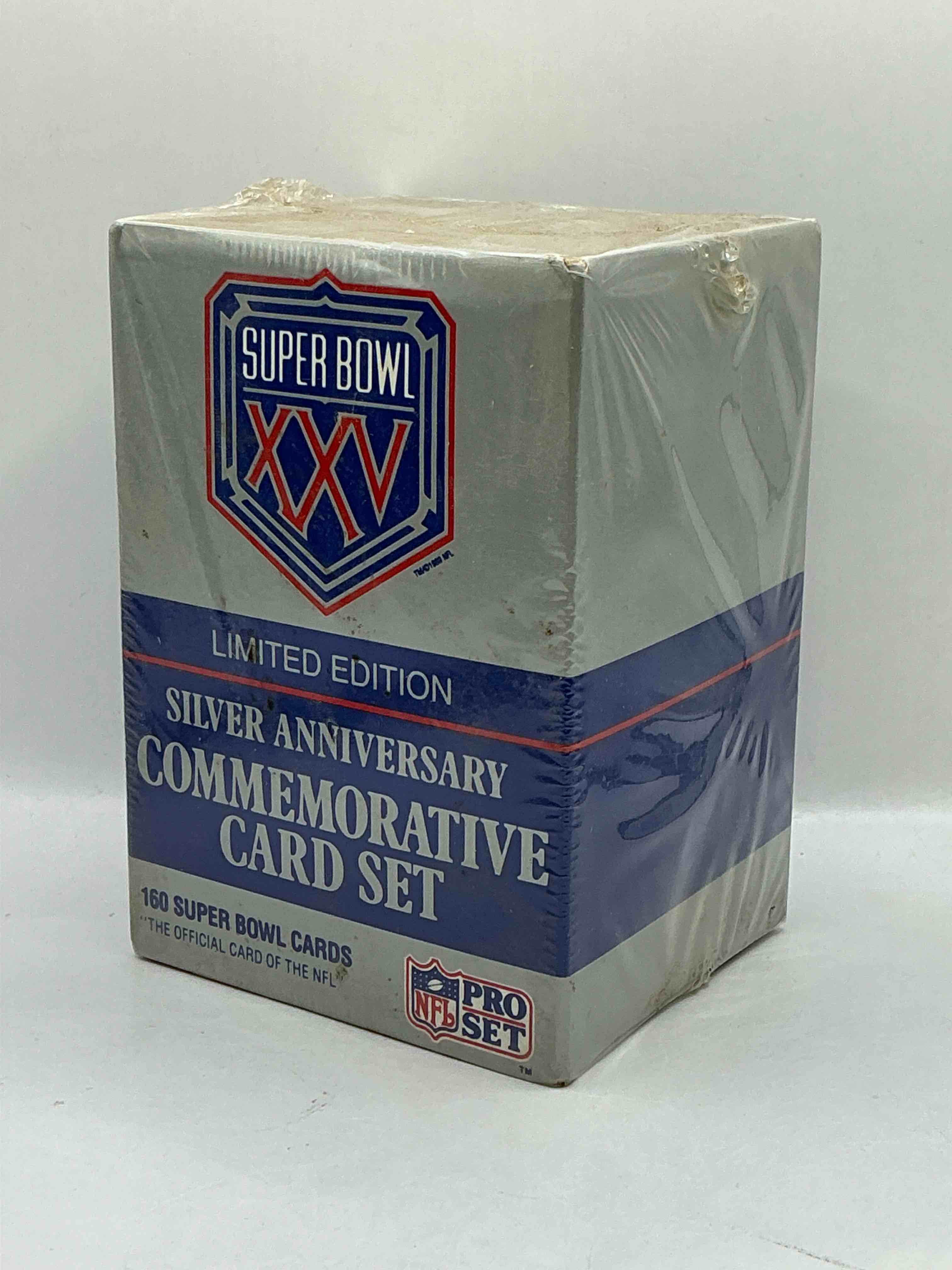 Limited Edition Super Bowl XXV PRO SET Silver Anniversary Card Set! 160 Super Bowl Cards In This Unopened Commemorative Card Set! Wow!