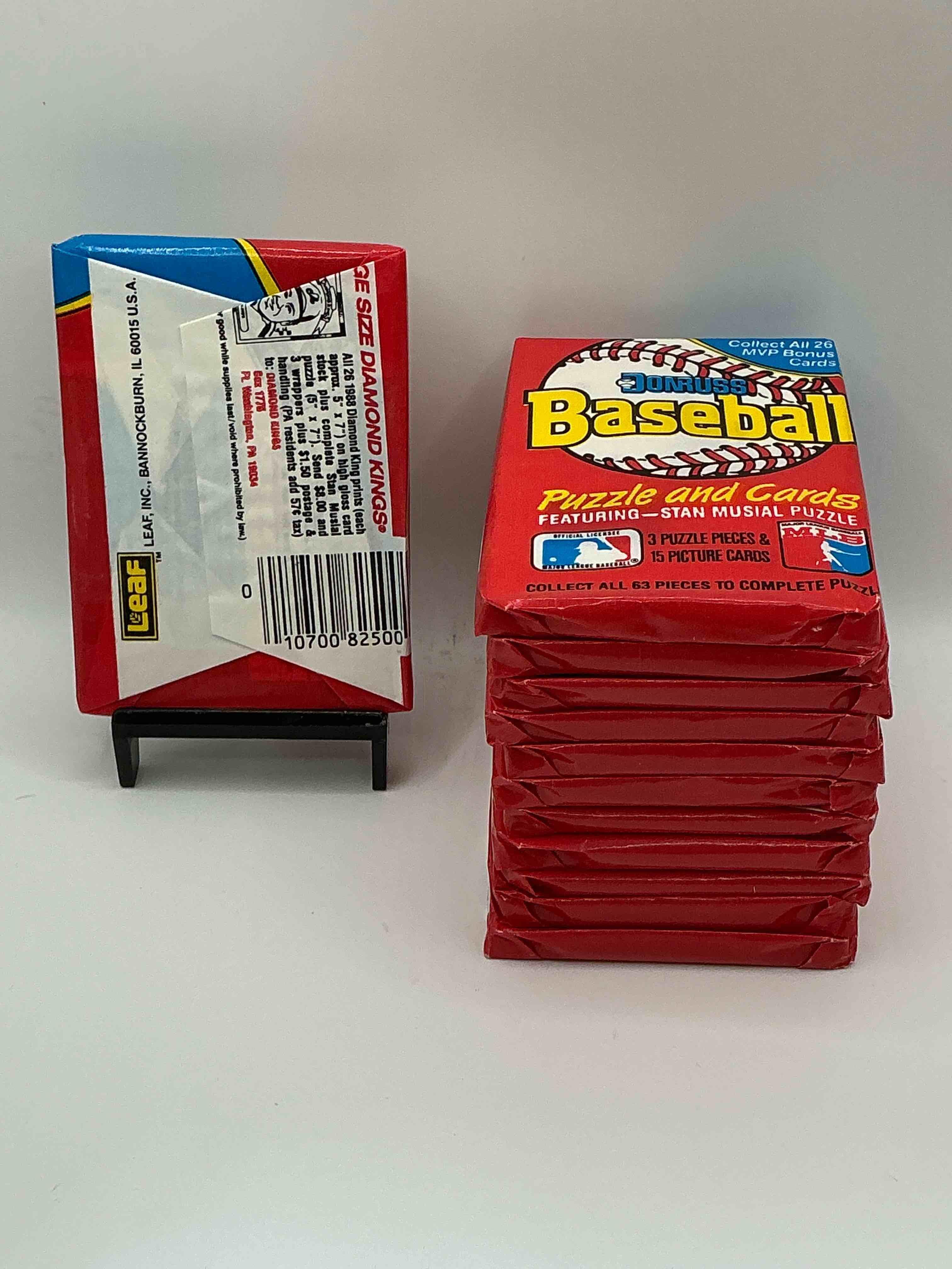 Condition photo showing New/Like New for 1988 Donruss Baseball Unopened Sports Card Wax Packs, Direct From Original Box!Search For Valuable Don Mattingly & Nolan Ryan Cards!