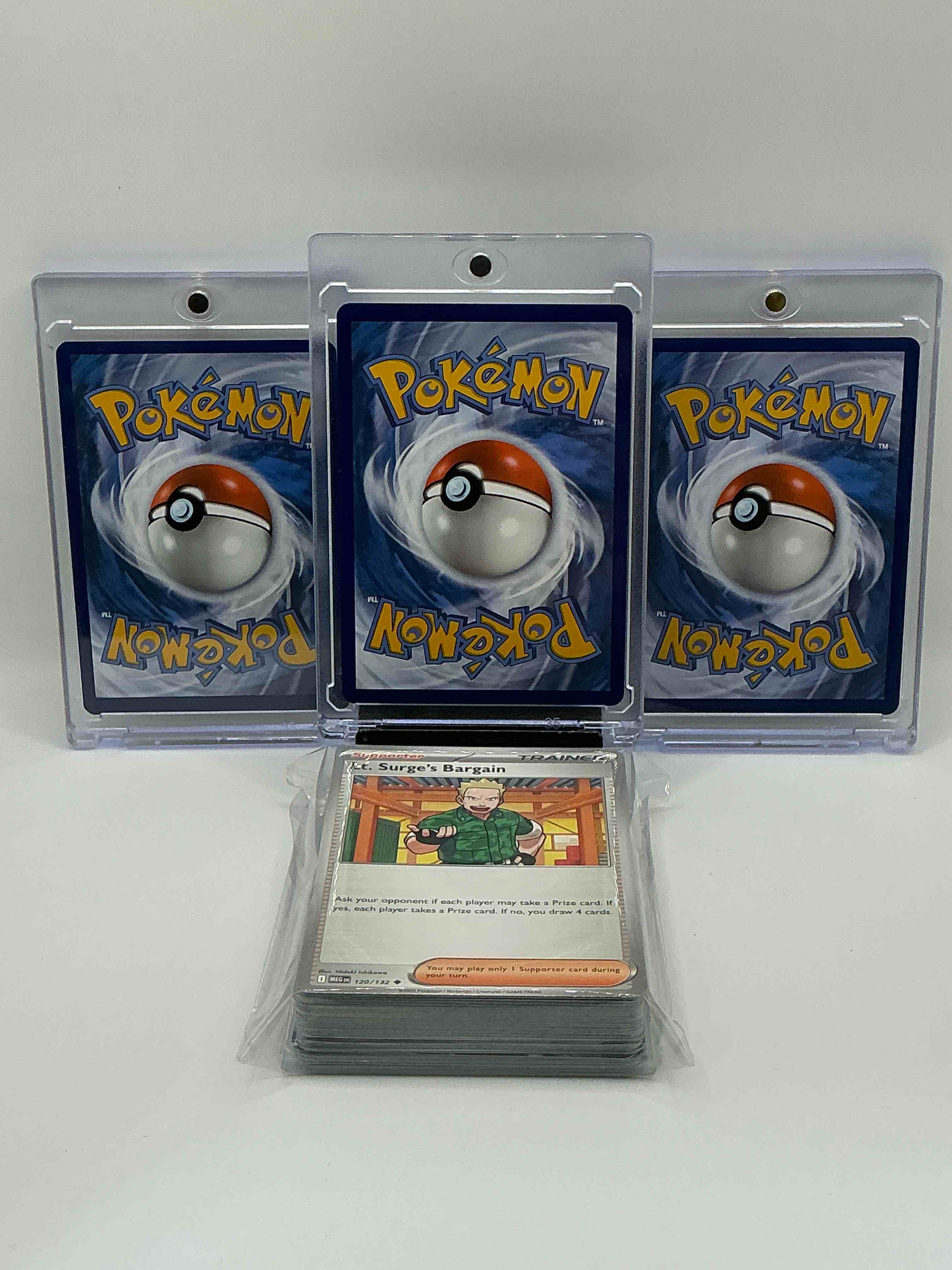 Condition photo showing New/Like New for Pokémon palooza! Blue Flying Holographic Max Ballon Flying Pikachu Vmax, Yellow Lightning Holographic Return Charge Thunder Lance Kilowattrel EX, Purple Cycle Energy Mix Psychic Leap Fusion Strike Mew V! Along With 50 Other Pokémon Heroes, Holos, Legends & Commons! 