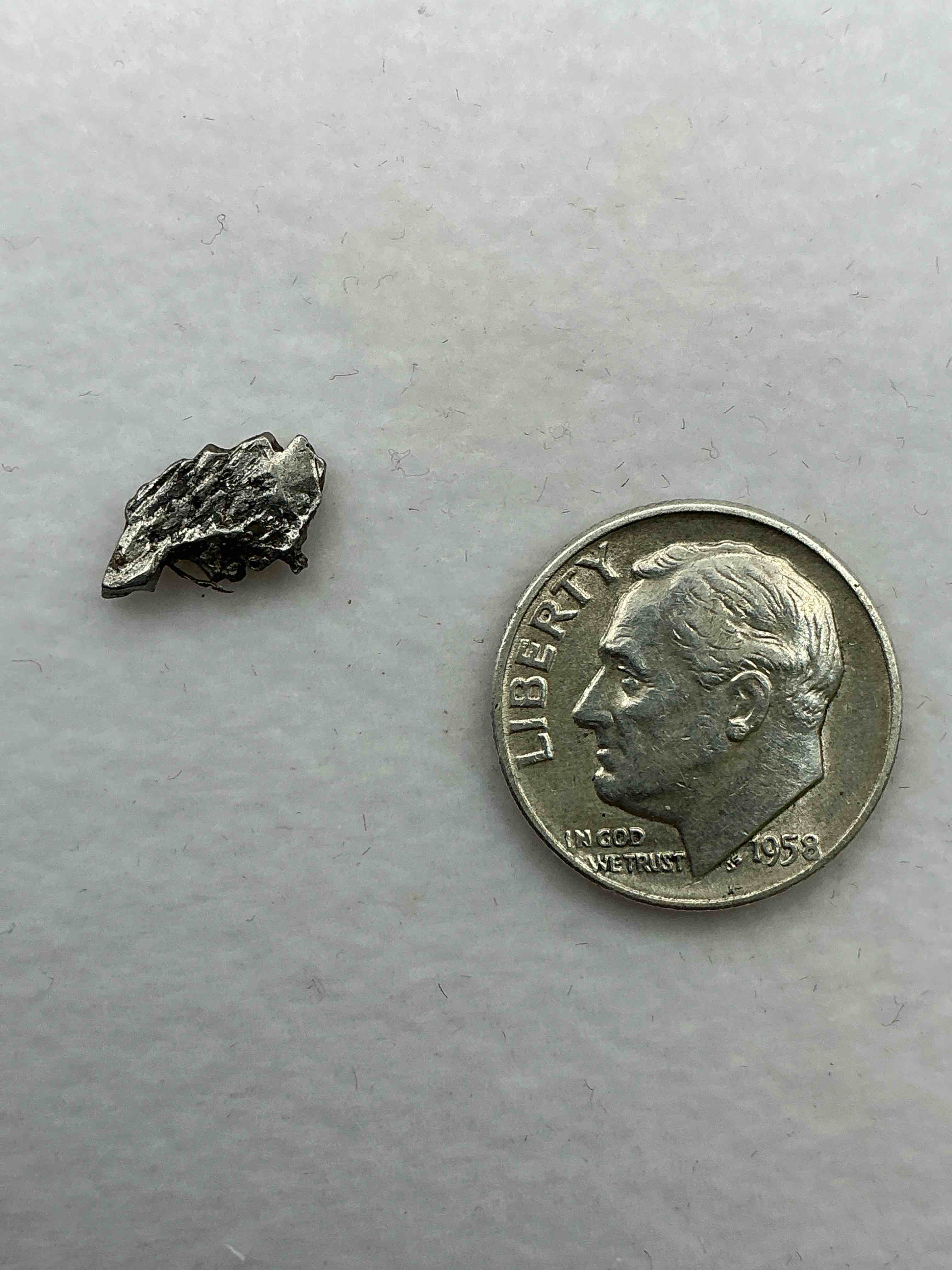 Condition photo showing Good Condition for Genuine Meteorite Piece! Nugget Of NANTAN Meteorite Which Was Discovered In 1958 & Fell From The Sky In China In The Year 1516! Very Rare & Near Impossible To Get! Own An Authentic Piece Of Meteorite That Fell From The Sky In 1958!  