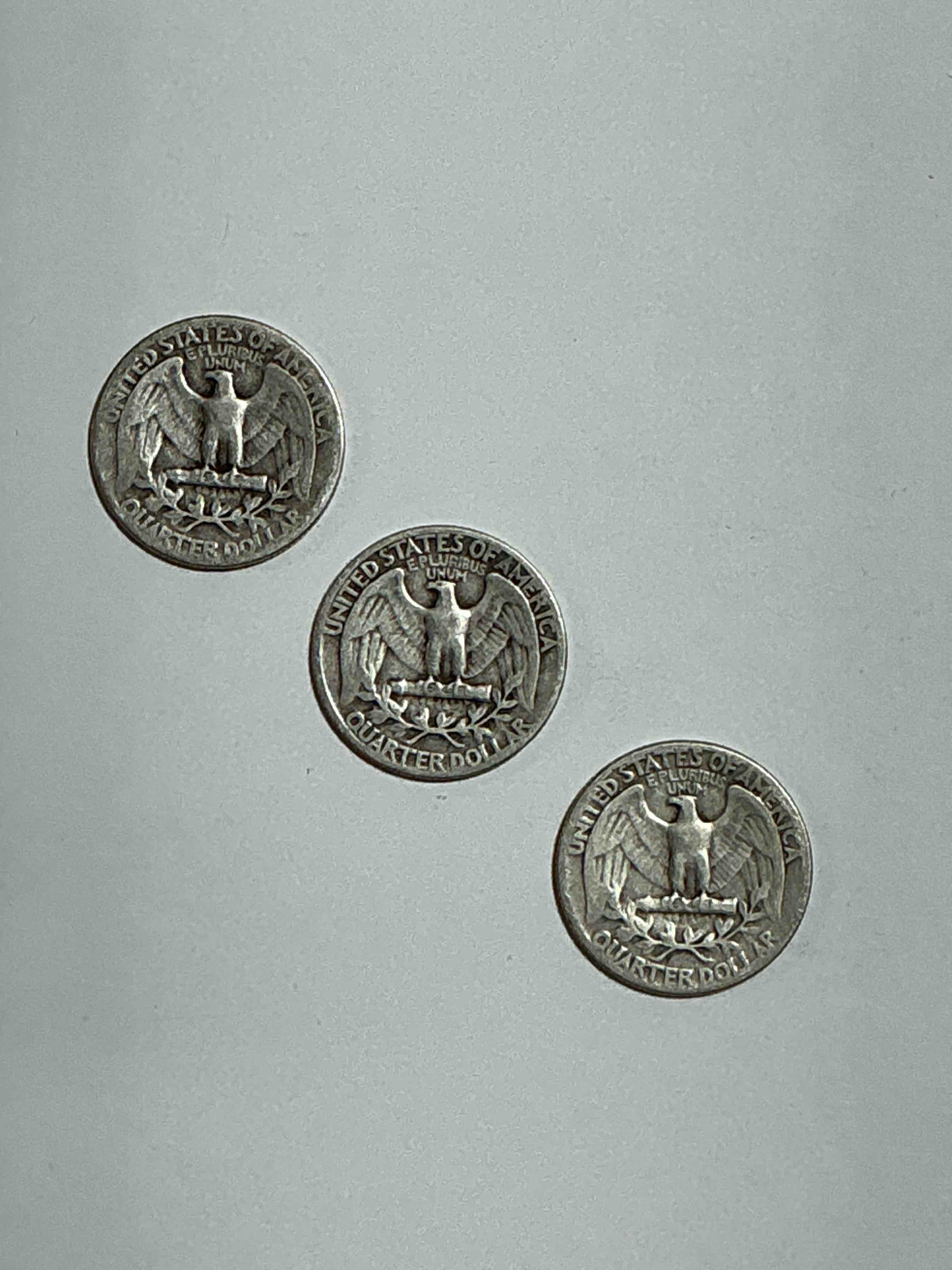 Condition photo showing New/Like New for George Washington Brilliant Circulated World War II Silver! Pre 1965 U.S. Quarter Dollar Coins Were Actually Silver, Here Are Great Examples Of Awesome, Pristine George Washington Silver Quarters, Stunning & Circulated! Rare Mints! Great For Investing In Precious Metals! These Coins Were Minted At 90% Silver and 10% Copper, Giving Them A Net Weight Of .18084 Ounces Of Pure Silver Per Coin! Very Hard To Find, Stunning! Invest In Fine U.S. Silver!