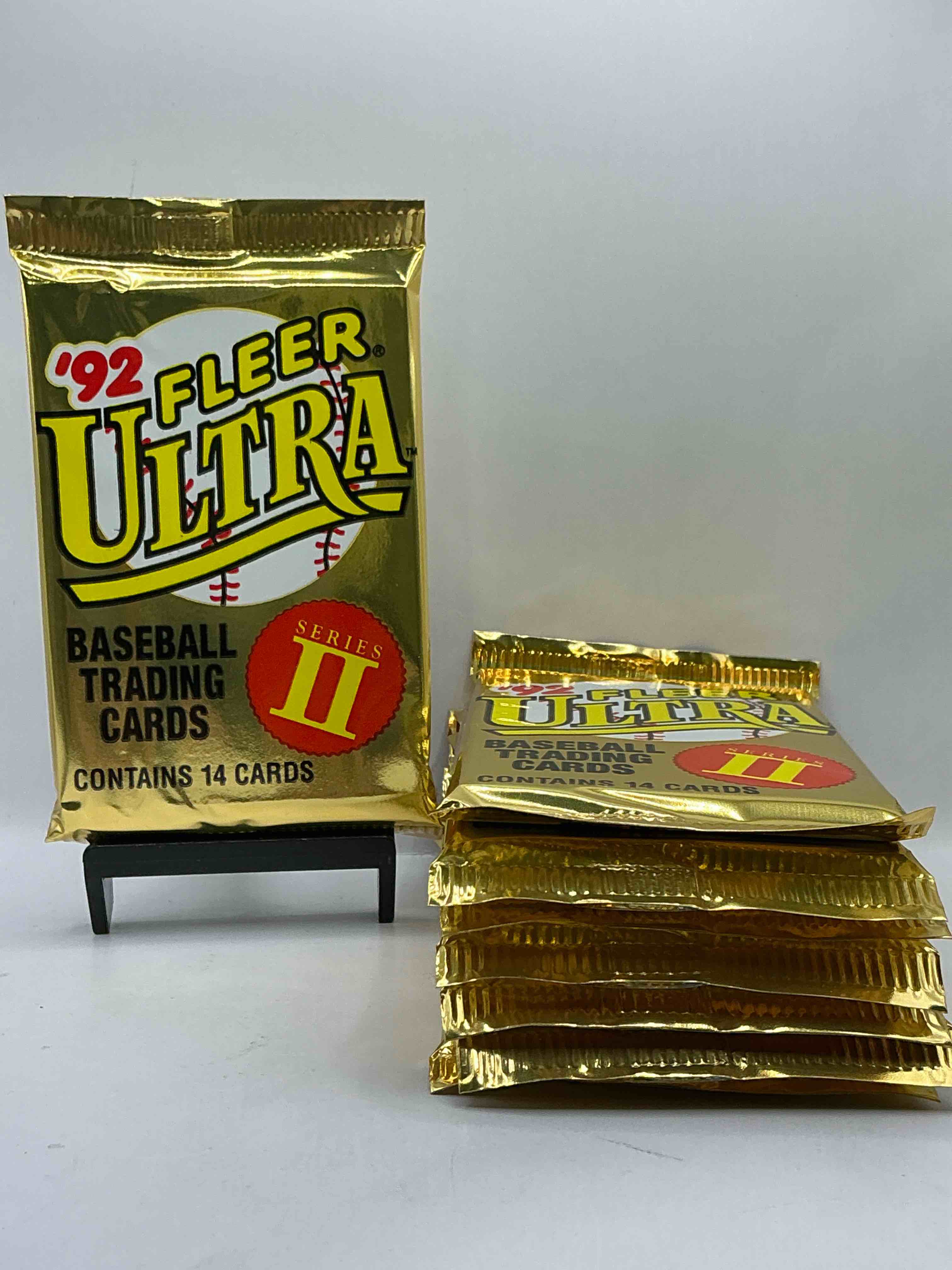 1992 fleer ultra baseball sealed card pack, direct from original sealed retail case! search for valuable early ken griffey jr., nolan ryan, cal ripken jr. & much more in this premium card set! these cards are gorgeous!