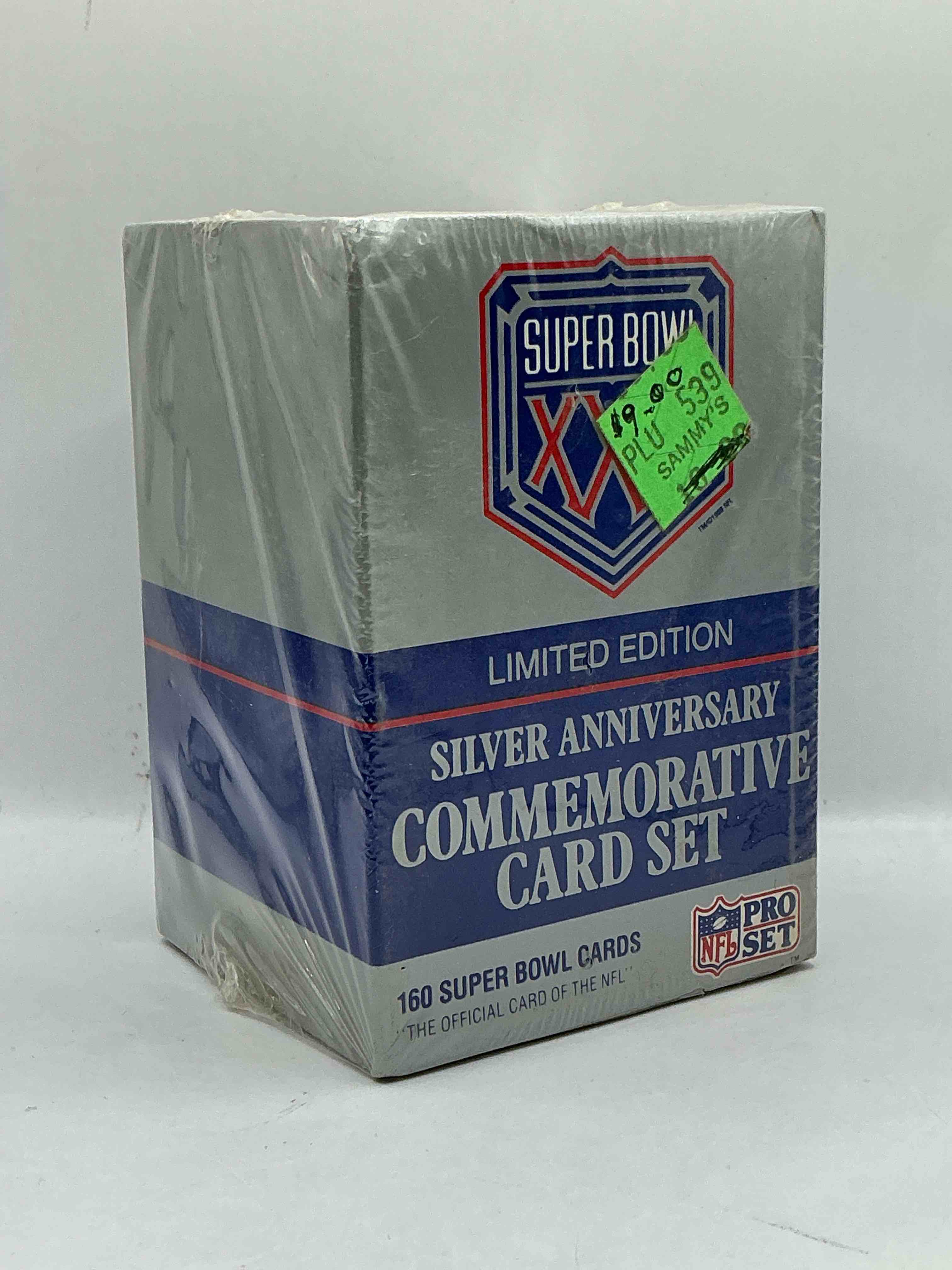 limited edition super bowl xxv pro set silver anniversary card set! 160 super bowl cards in this unopened commemorative card set! wow!