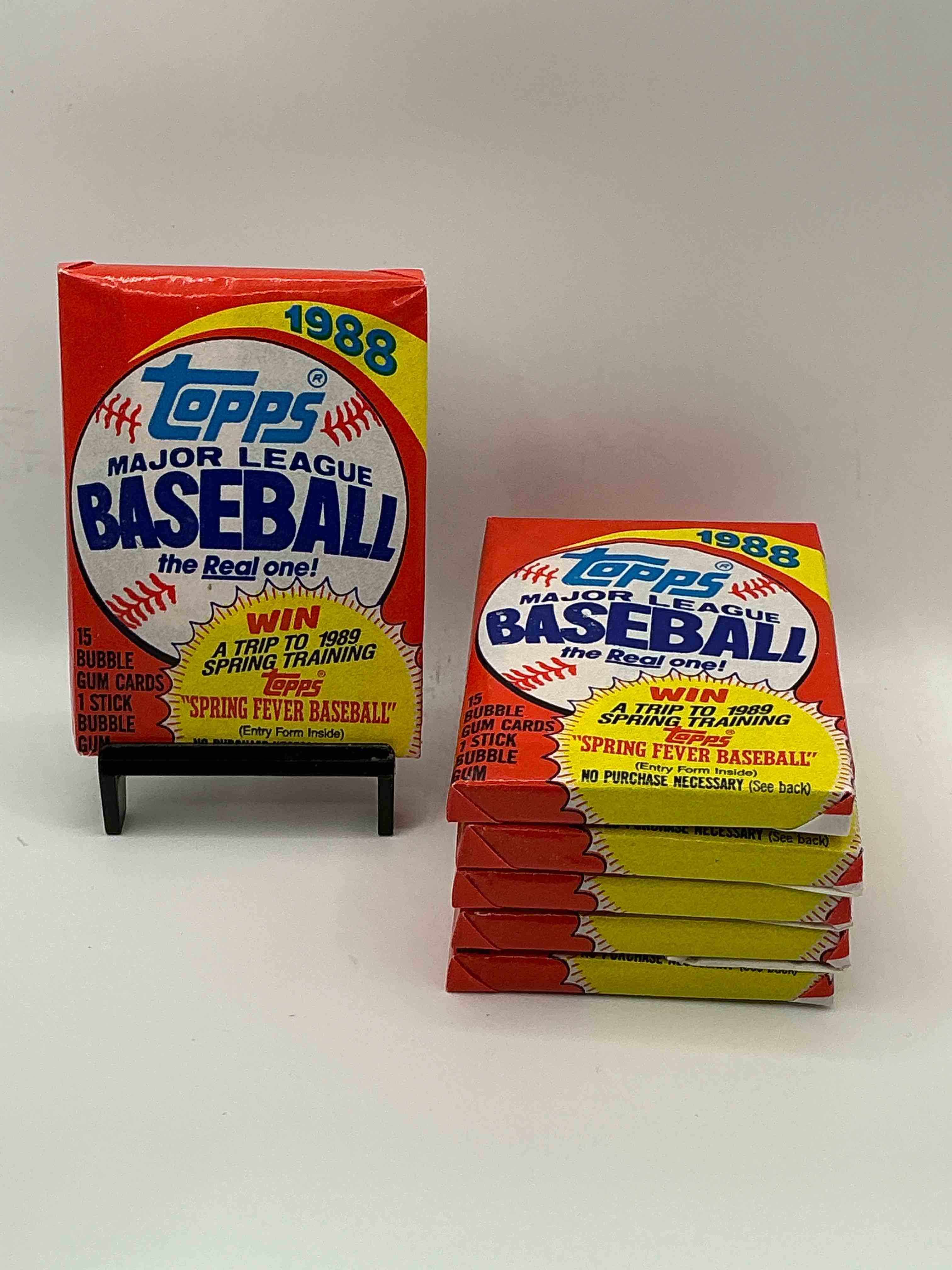 1988 topps baseball unopened wax pack, direct from original sealed retail case! search for valuable nolan ryan & cal ripken jr. cards & so much more!
