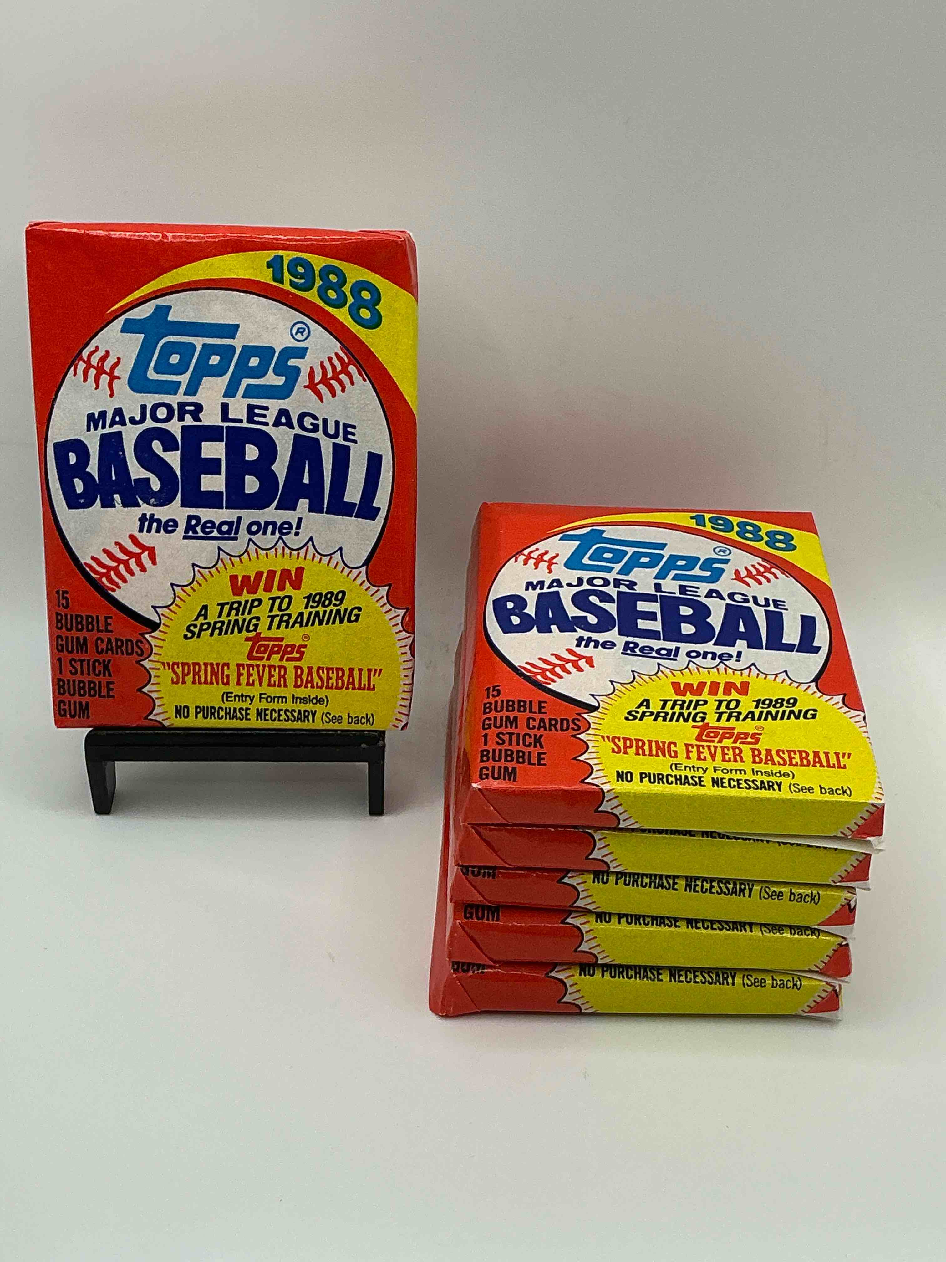 1988 topps baseball unopened wax pack, direct from original sealed retail case! search for valuable nolan ryan & cal ripken jr. cards & so much more!