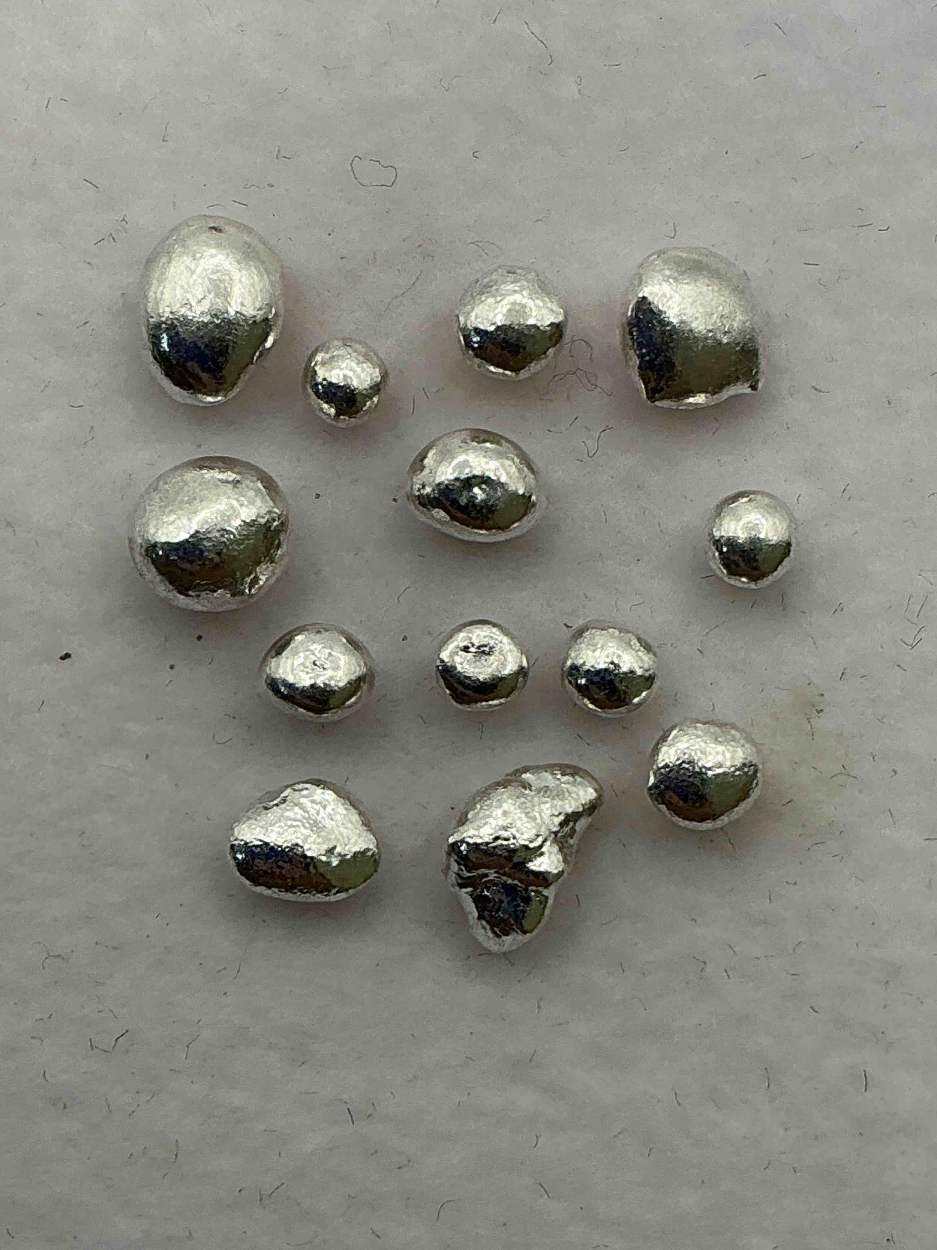 Silver Nuggets! .999 US Fine Silver, In Small Nugget Form! Total Weight Of All Nuggets In Lot Approximately 3 Grams, Bid Is Per Nugget! A Cool Way To Invest In Fine US Silver! Includes Collector Capsule!