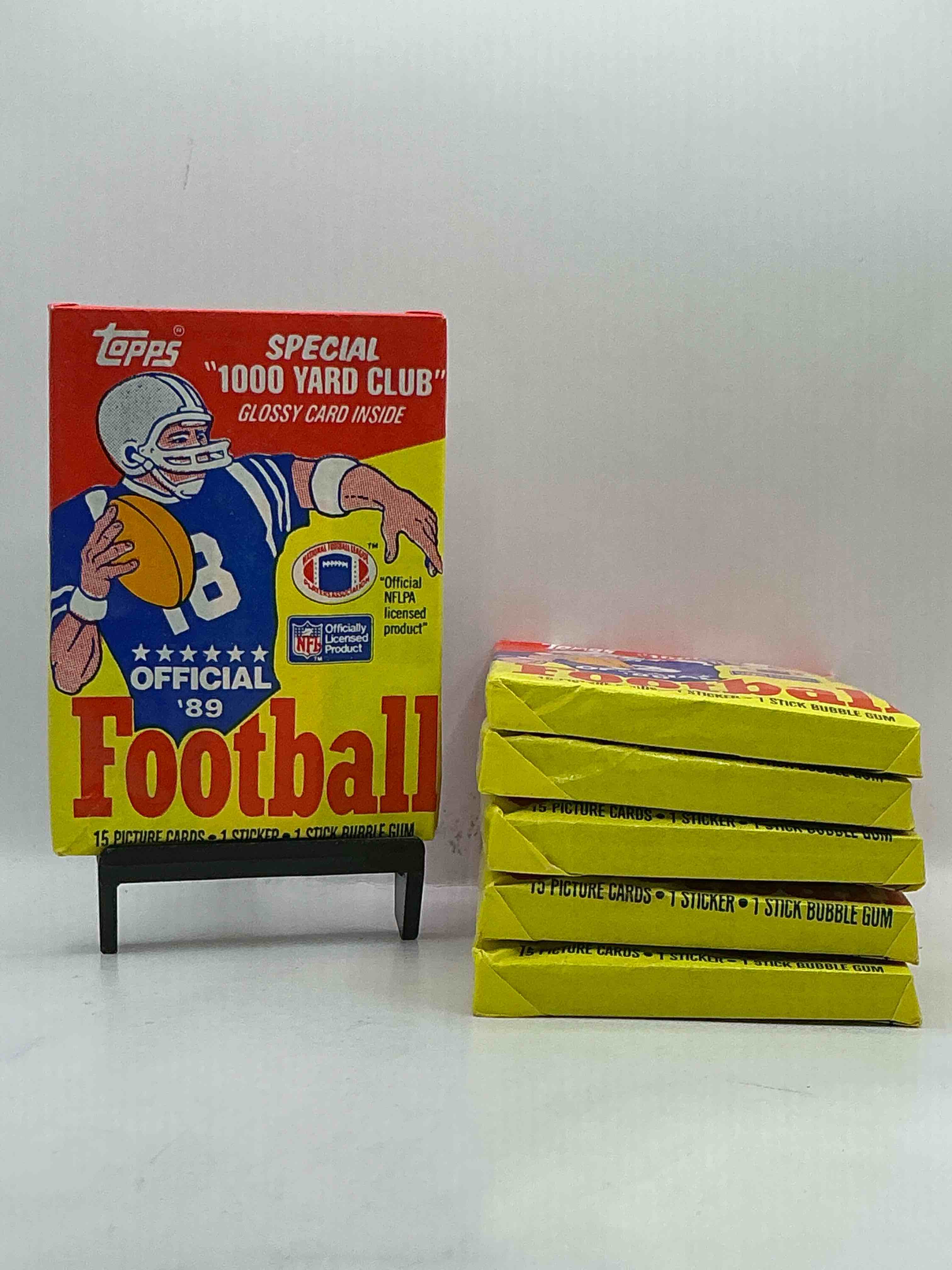 1989 Topps Football Unopened Sports Card Wax Packs! Straight From Original Box!Search For Deion Sanders Rookie Cards! Along With Valuable Jerry Rice, Bo Jackson & Other 80's Stars!