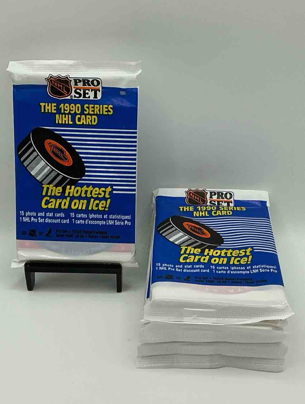 1990 nhl pro set series “the hottest cards of the ice”! look for some of you’re favorite nhl stars from the 90’s! 