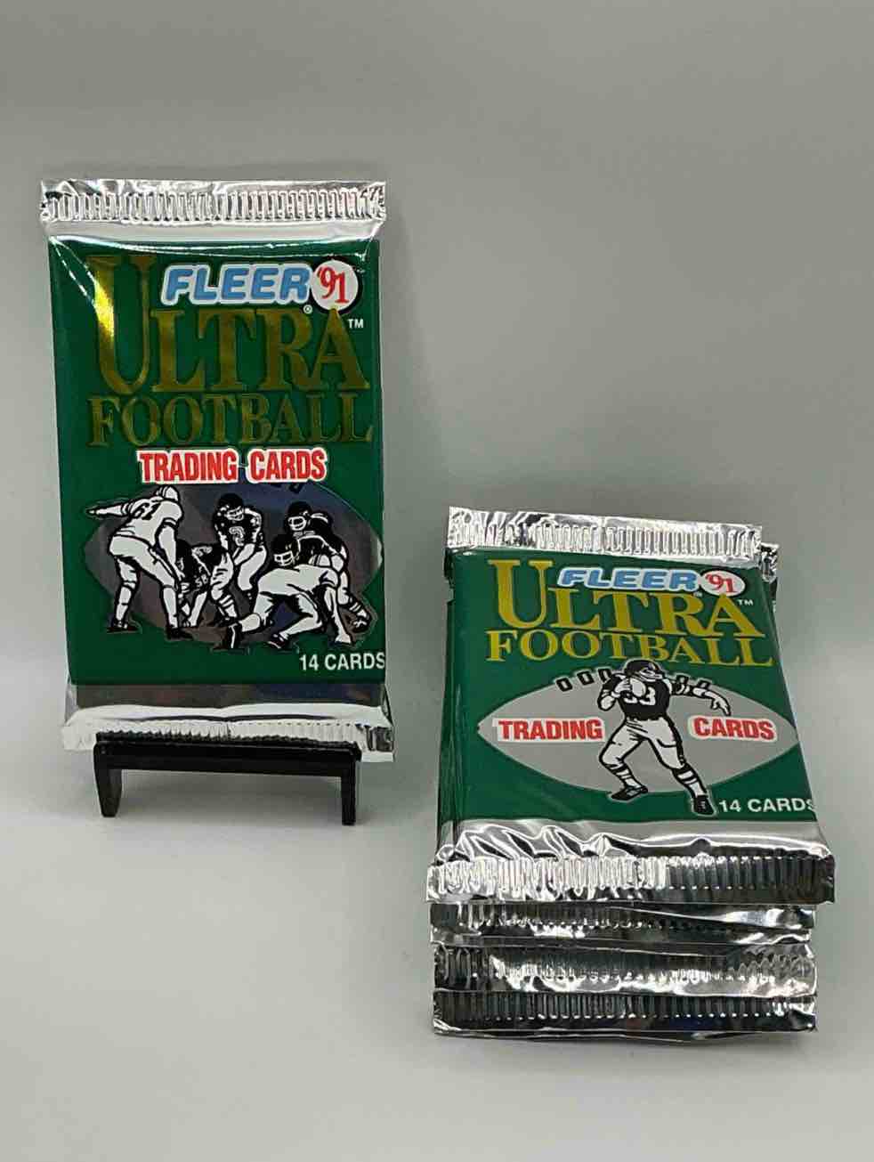 brett favre rookie!? 1991 fleer ultra unopened packs straight from original box!search for brett favre rookie & other valuable cards from joe montana emmitt smith & barry sanders!