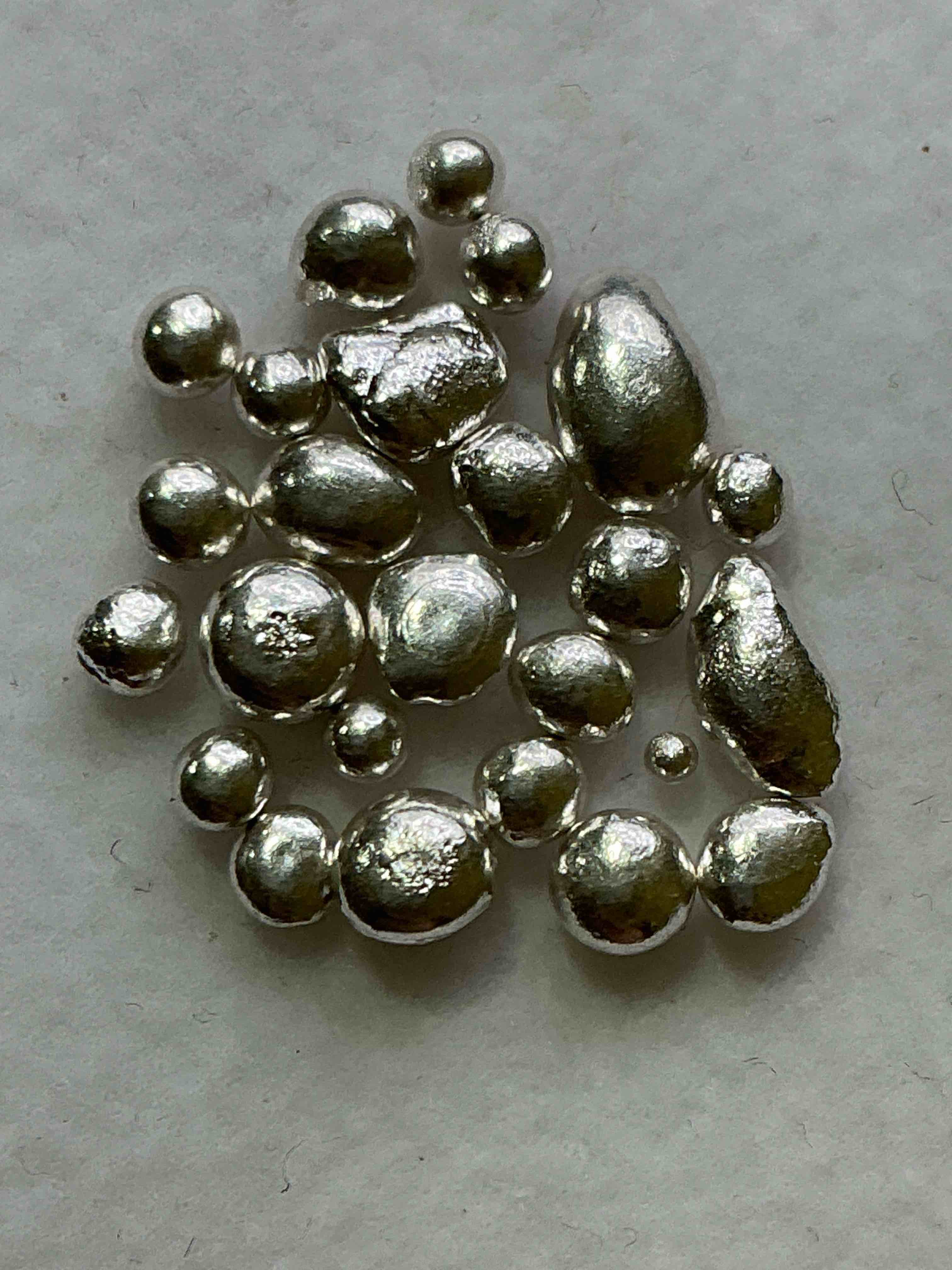 Silver Nuggets! .999 US Fine Silver, In Small Nugget Form! Total Weight Of All Nuggets In Lot Approximately 3 Grams, Bid Is Per Nugget! A Cool Way To Invest In Fine US Silver! Includes Collector Capsule!