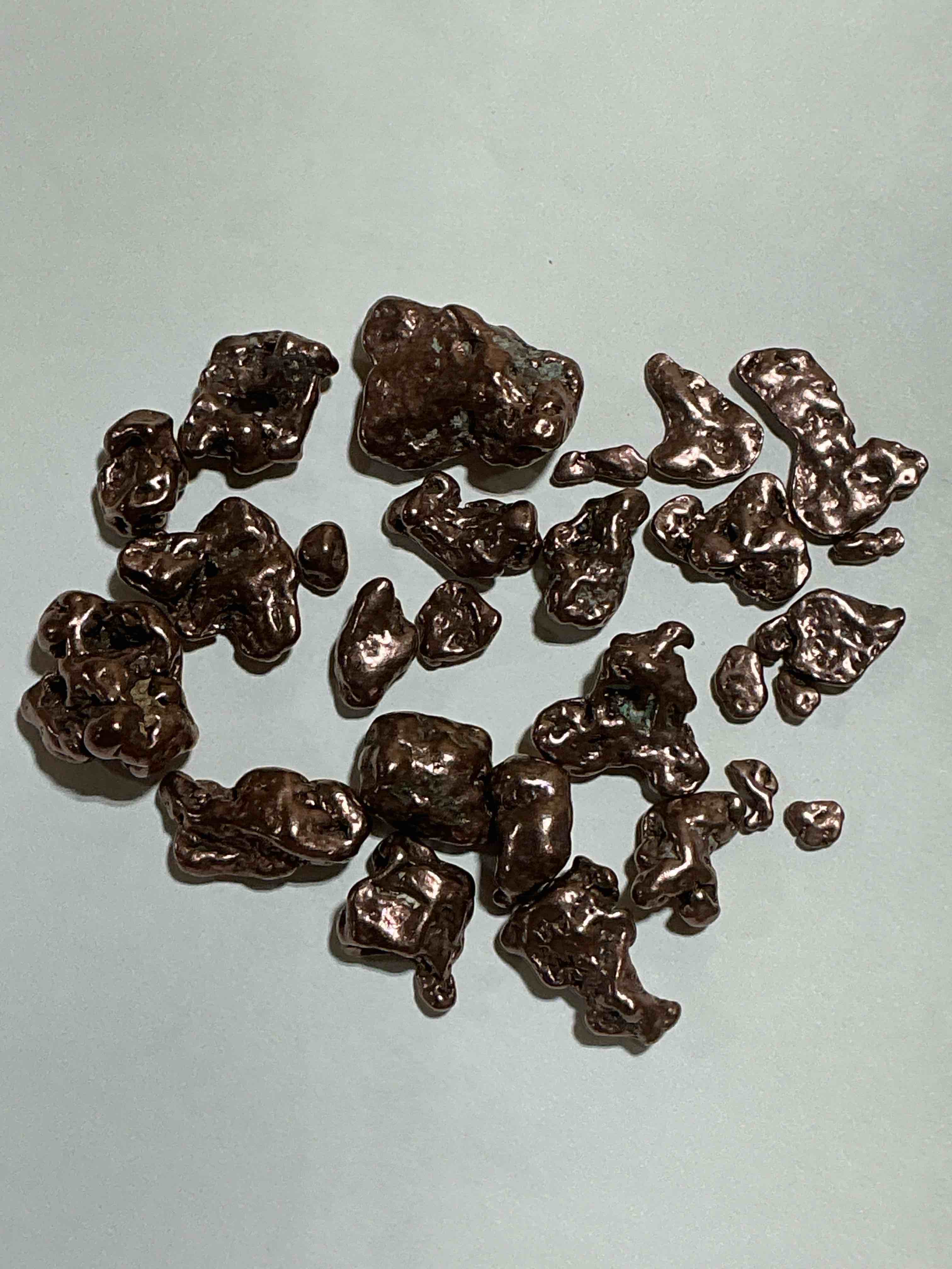 Copper Nuggets In Rare Form! Check Out These Rarely Seen Approximately .999 Copper Nuggets Direct From Prospecting In Copper Harbor, Michigan! Copper In Nugget Form Is Rarely Seen & Each Piece Is Completely Unique. A Great Investment In Fine U.S. Michigan Copper & Also Really Cool Conversation Pieces!