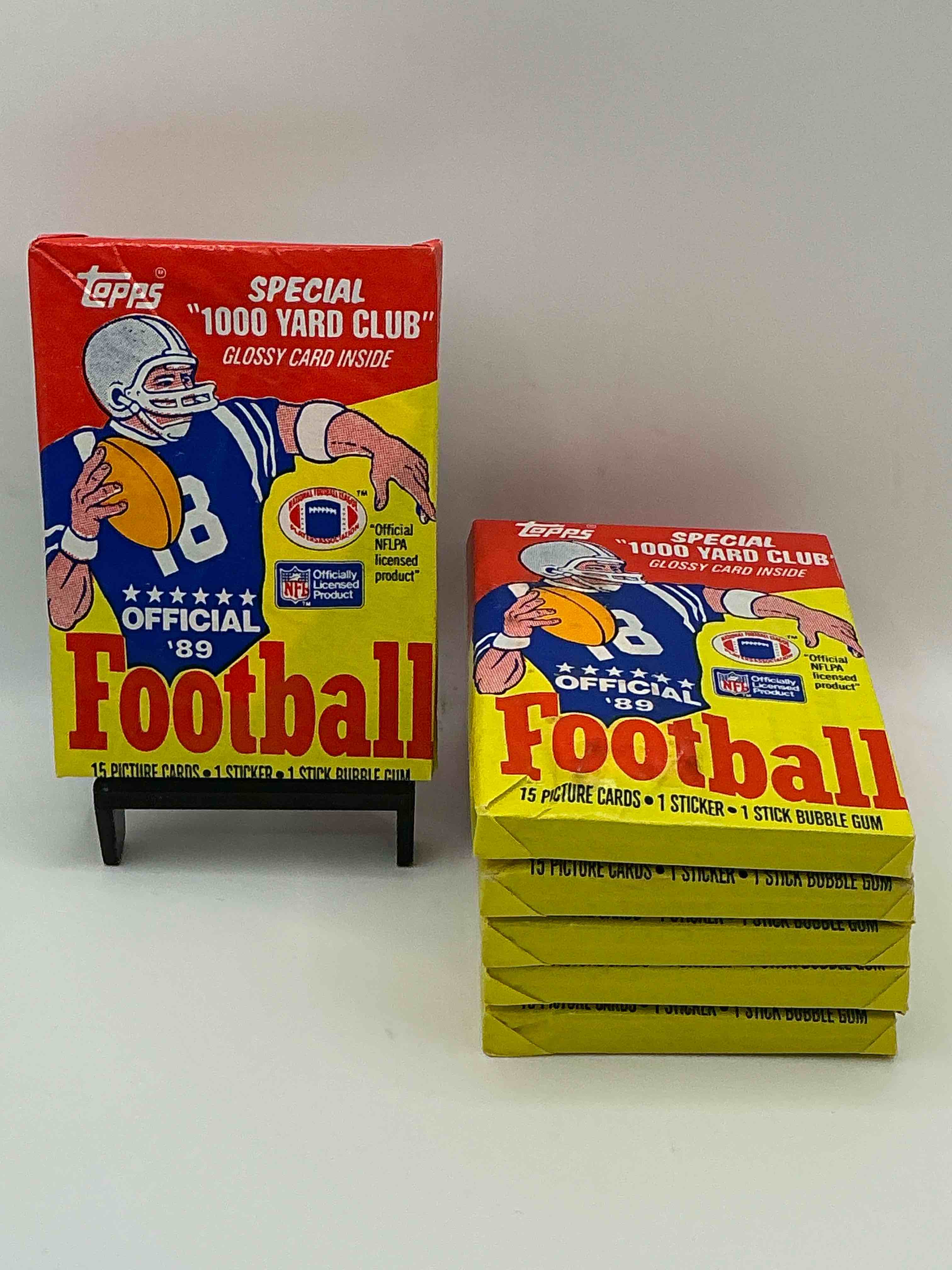 1989 Topps Football Unopened Sports Card Wax Packs! Straight From Original Box!Search For Deion Sanders Rookie Cards! Along With Valuable Jerry Rice, Bo Jackson & Other 80's Stars!