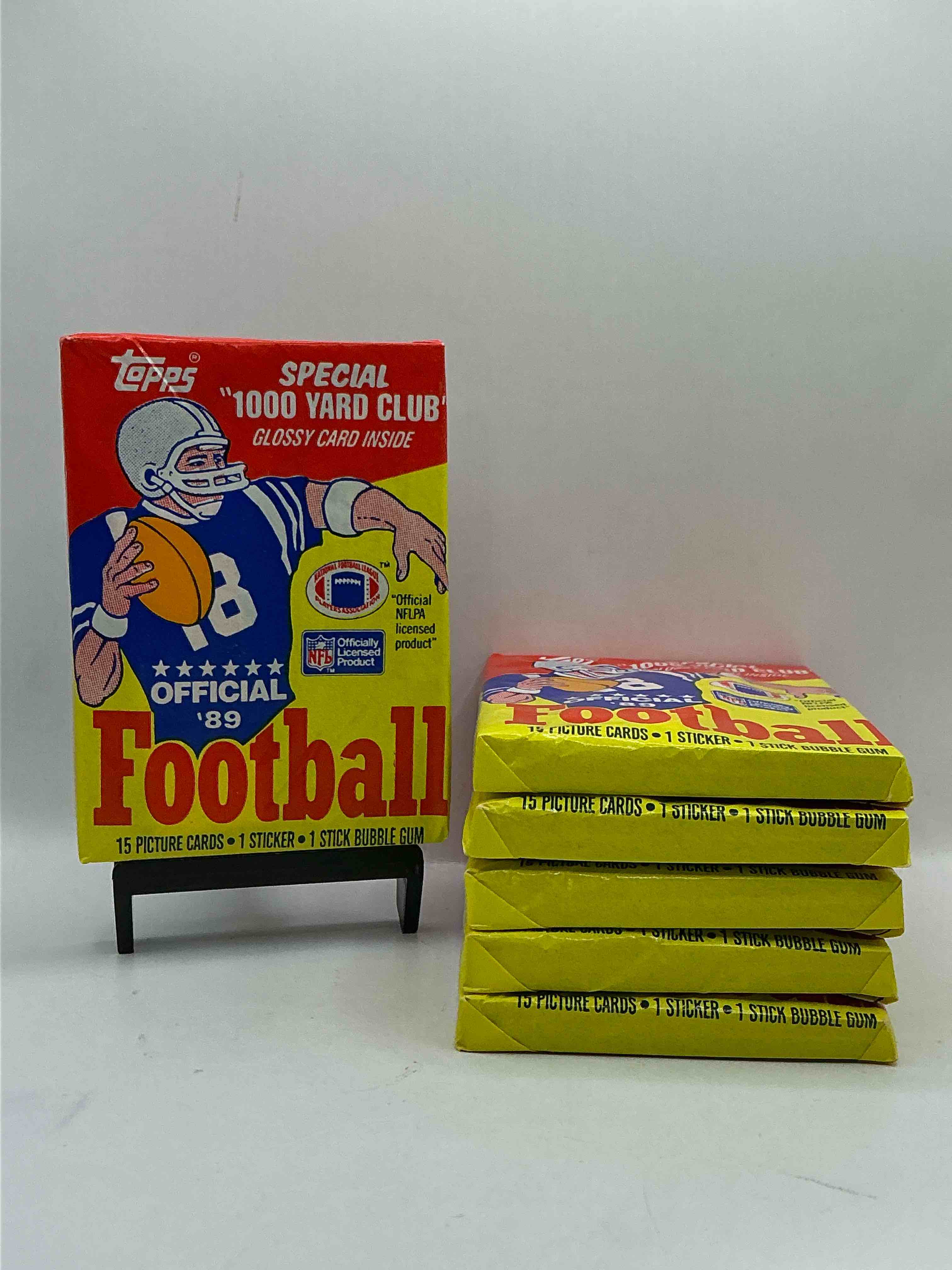 1989 Topps Football Unopened Sports Card Wax Packs! Straight From Original Box!Search For Deion Sanders Rookie Cards! Along With Valuable Jerry Rice, Bo Jackson & Other 80's Stars!
