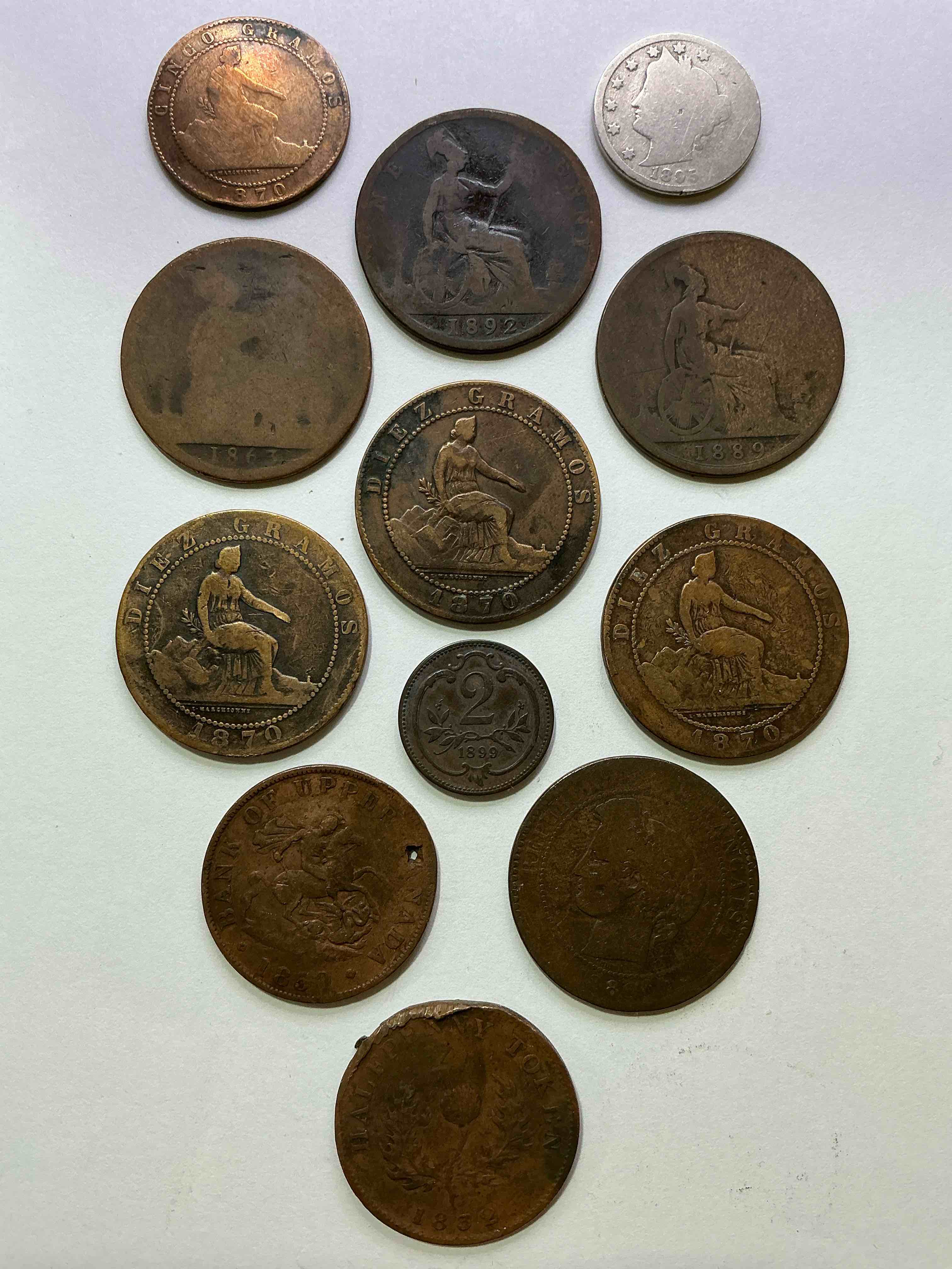Pre 1900’s Coins! 1800’s Coin Collection! Coins From All Over The World! Nova Scotia, Canada, USA & More! Insane 12 Coin Lot! Crazy 1800’s Coins!